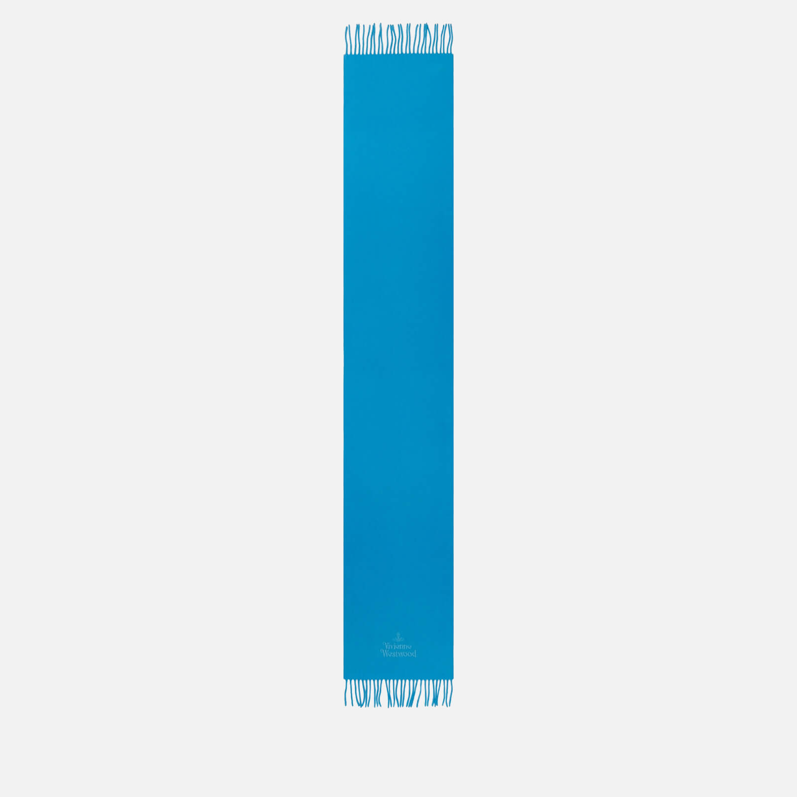 Vivienne Westwood Embroidered Logo Scarf - Light Blue