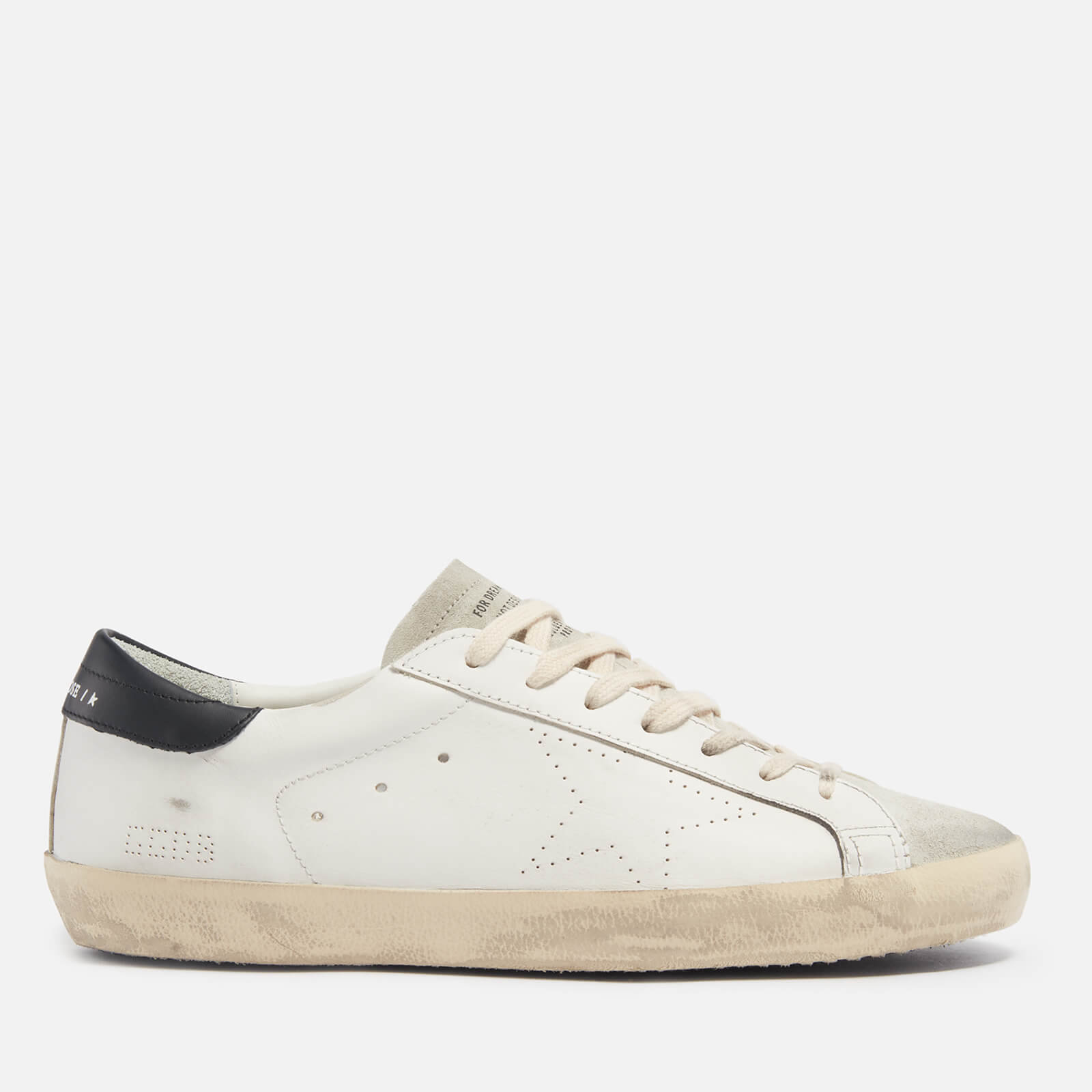 Golden Goose Men's Superstar Leather and Suede Trainers - UK 8