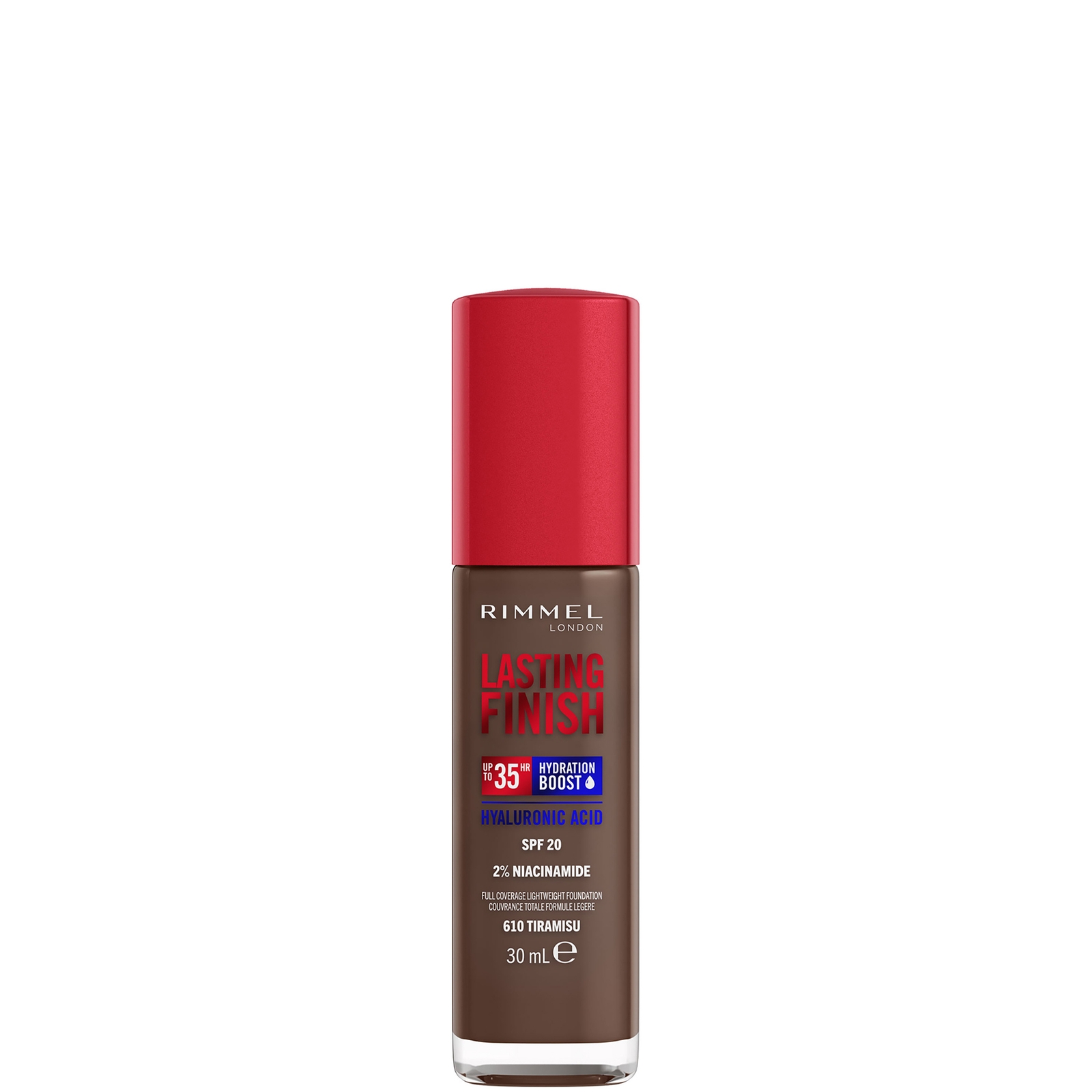 

Rimmel Lasting Finish 35Hr Foundation 30ml (Various Shades) - 610 Tiramisu