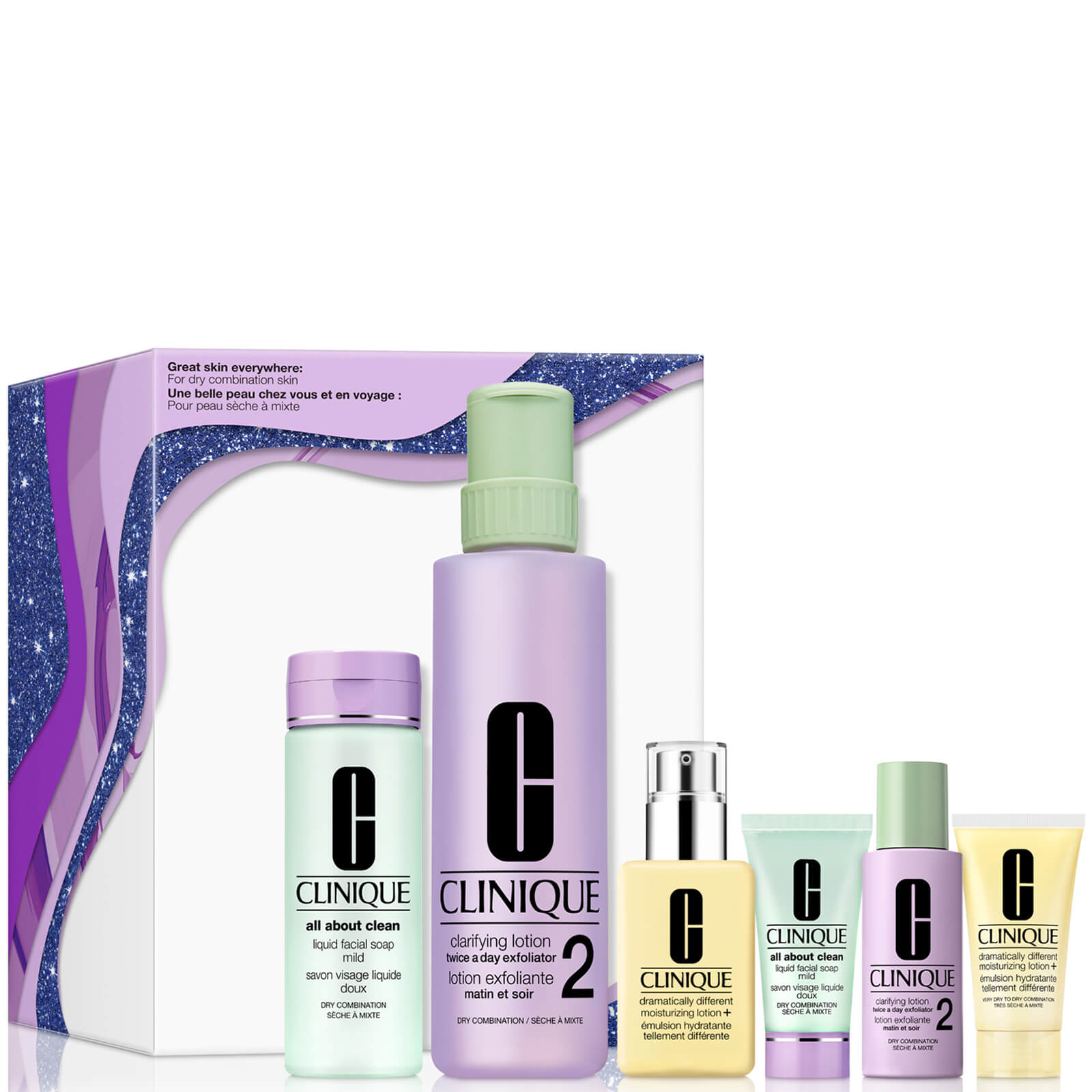 

Clinique Great Skin Everywhere Skincare Gift Set for Dry Combination Skin