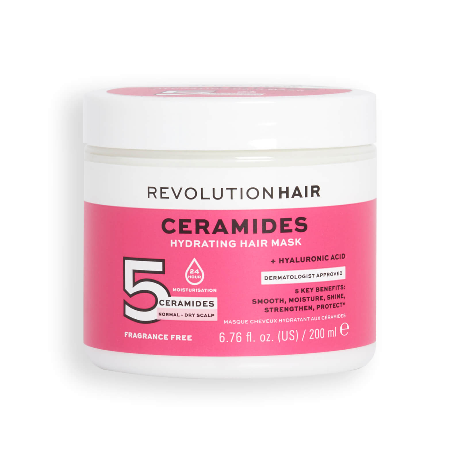 Photos - Facial Mask Revolution Haircare 5 Ceramides and Hyaluronic Acid Hydrating Hair Mask 20 