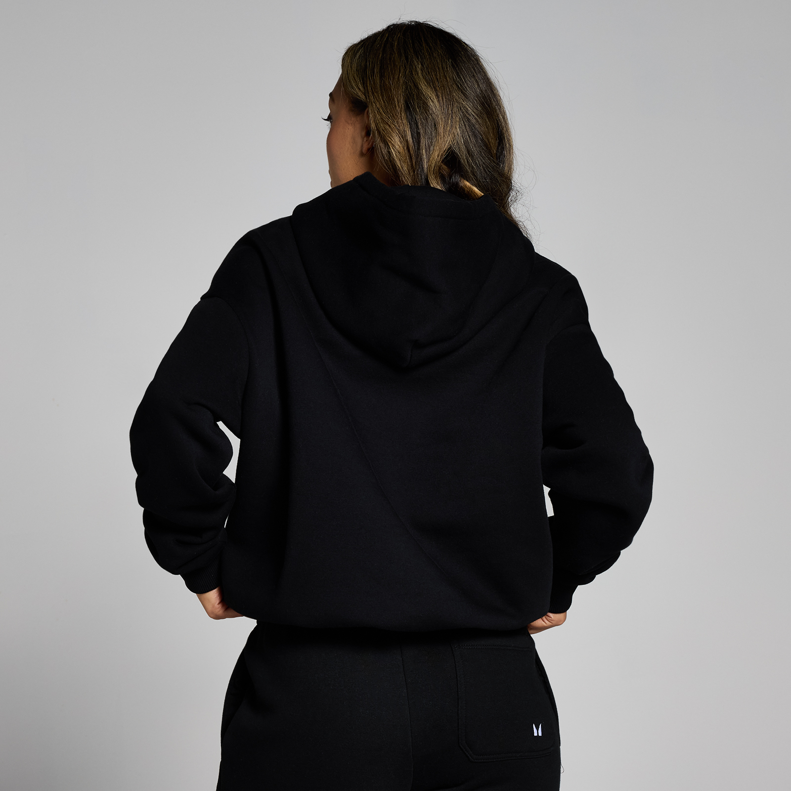 MP Damen Basics Oversize-Kapuzenpulli – Schwarz - XXL