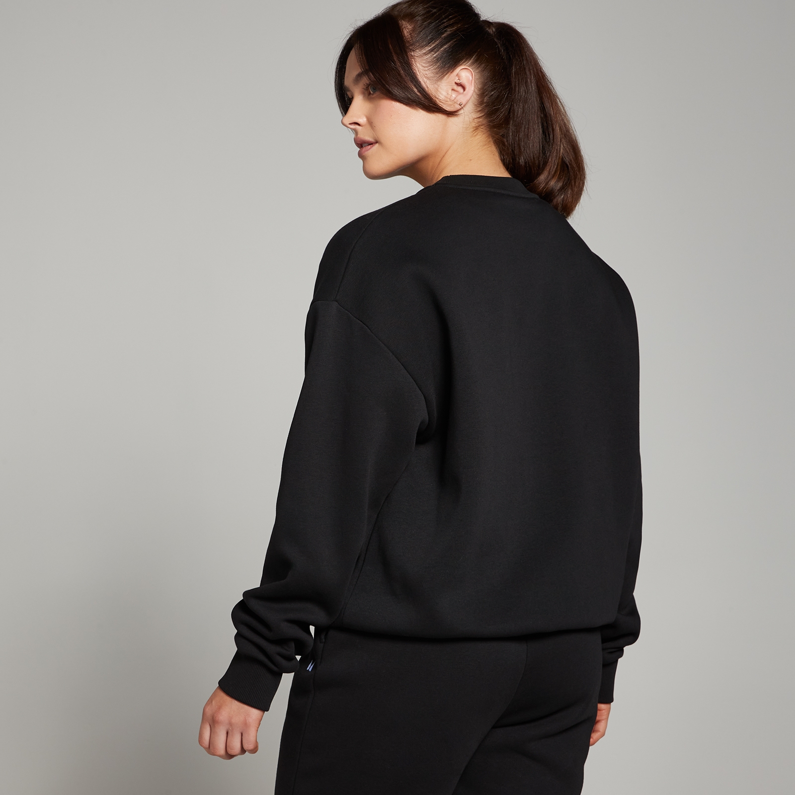 MP Damen Basics Oversize-Sweatshirt – Schwarz - XS