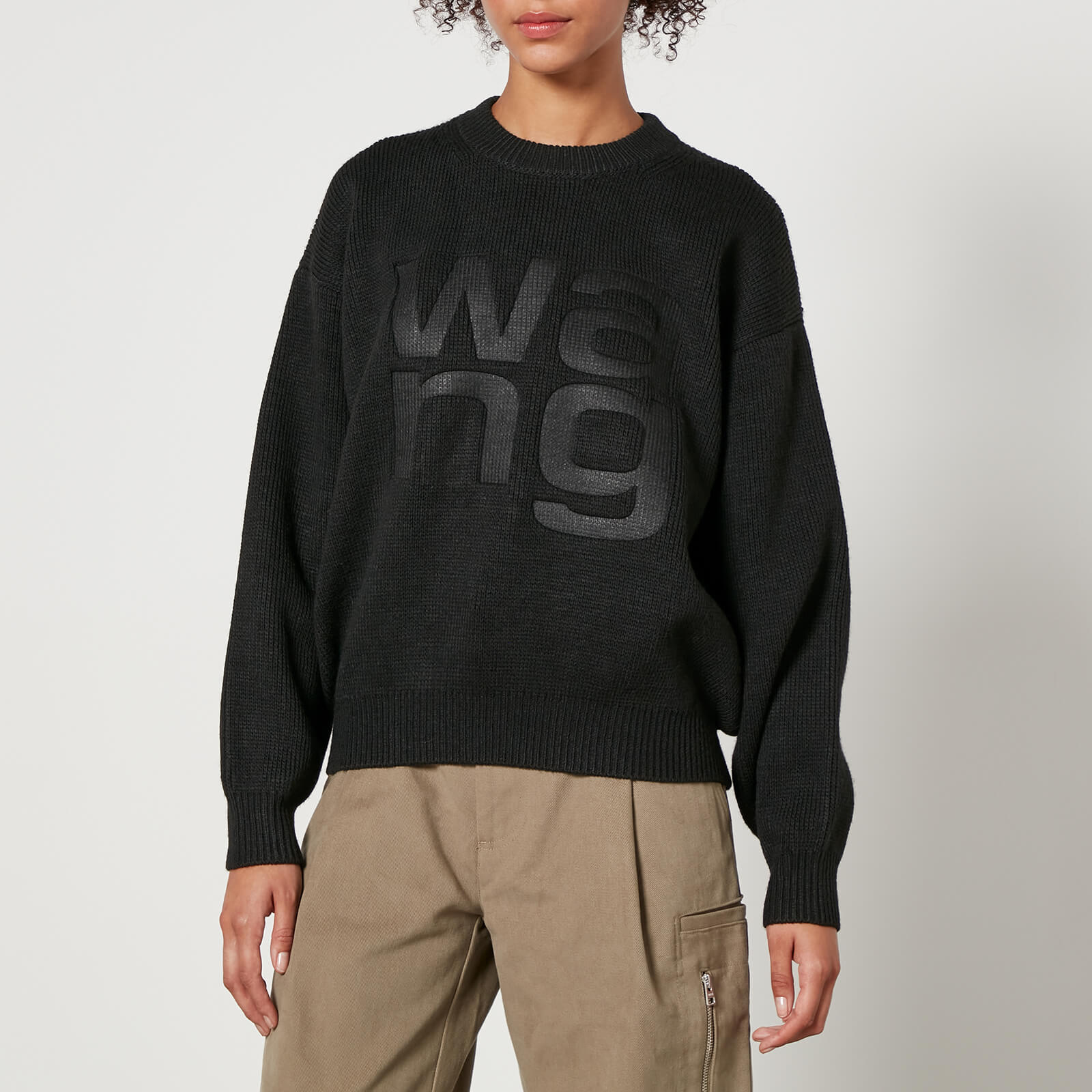 Alexander Wang Stacked Logo Knit Jumper - XS