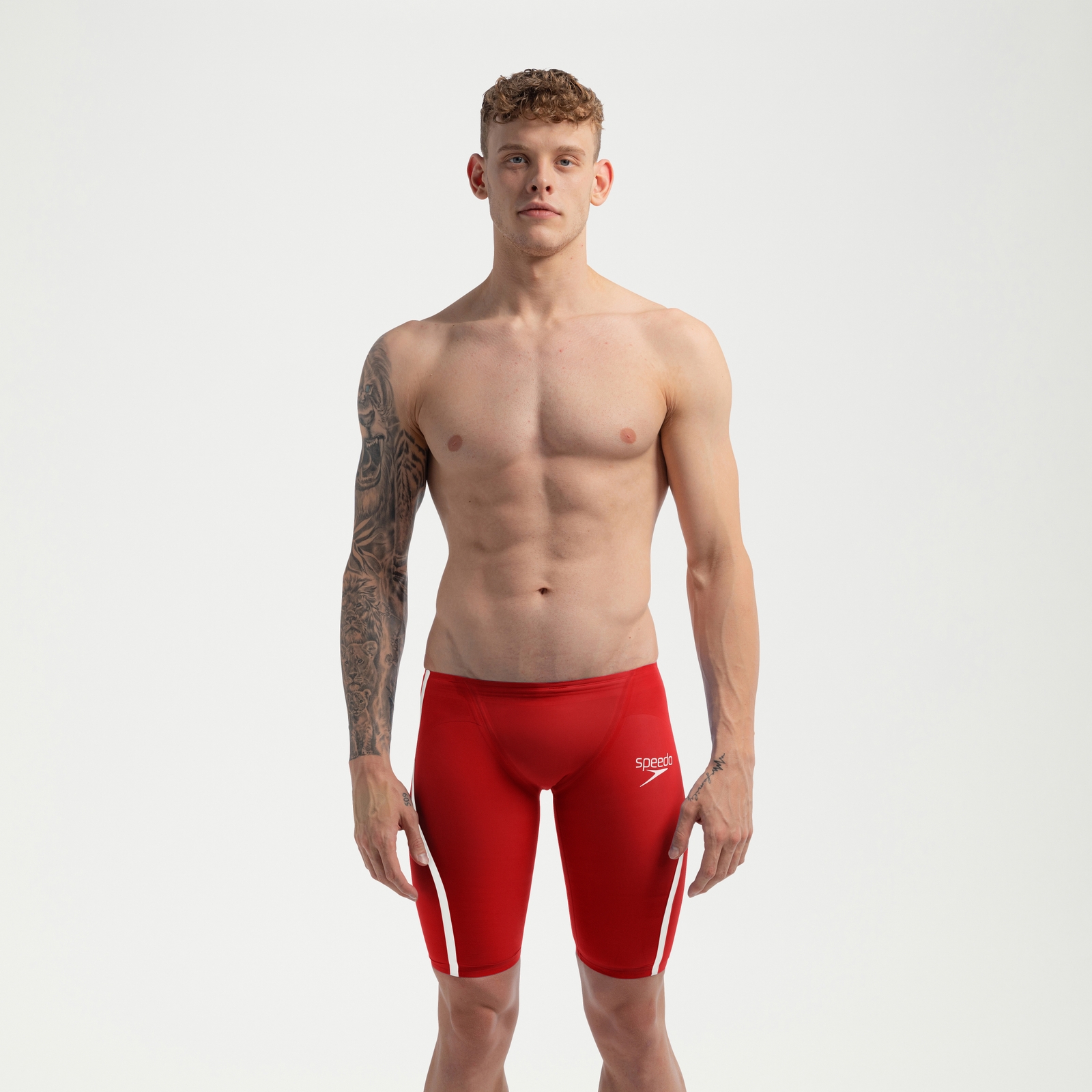 Men's Fastskin LZR Pure Intent 2.0 Jammer Red/White