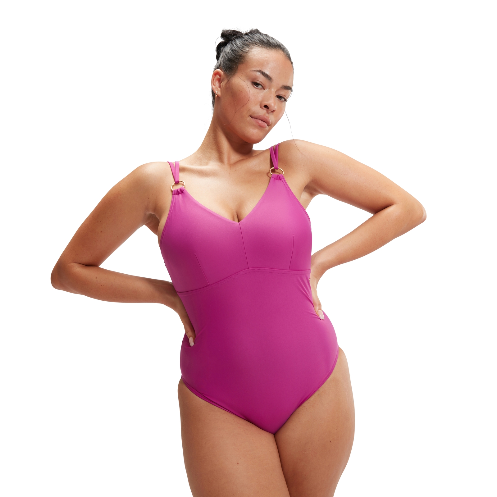 Women's Shaping Strappy Swimsuit Berry