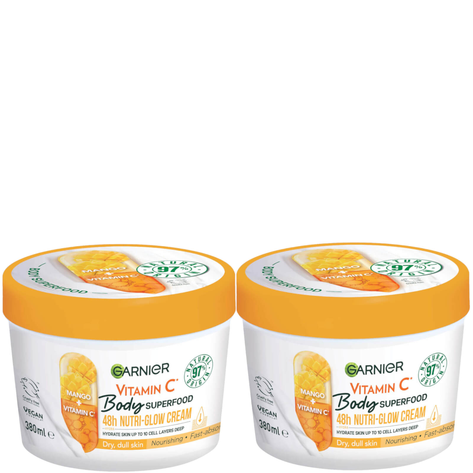 Garnier Body Superfood Cream Vitamin C And Mango Duo
