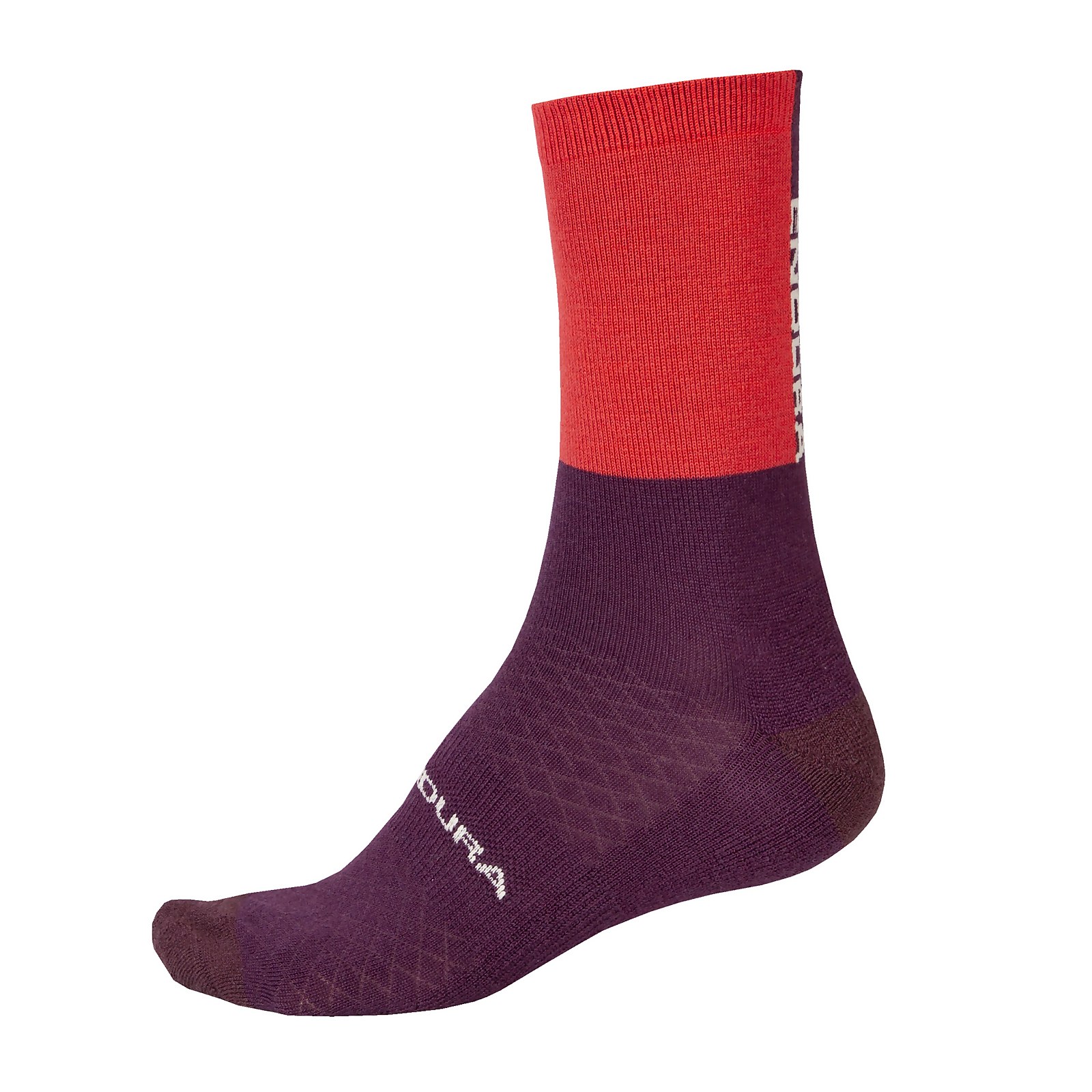 Endura Men's BaaBaa Merino Winter Sock - Pomegranate