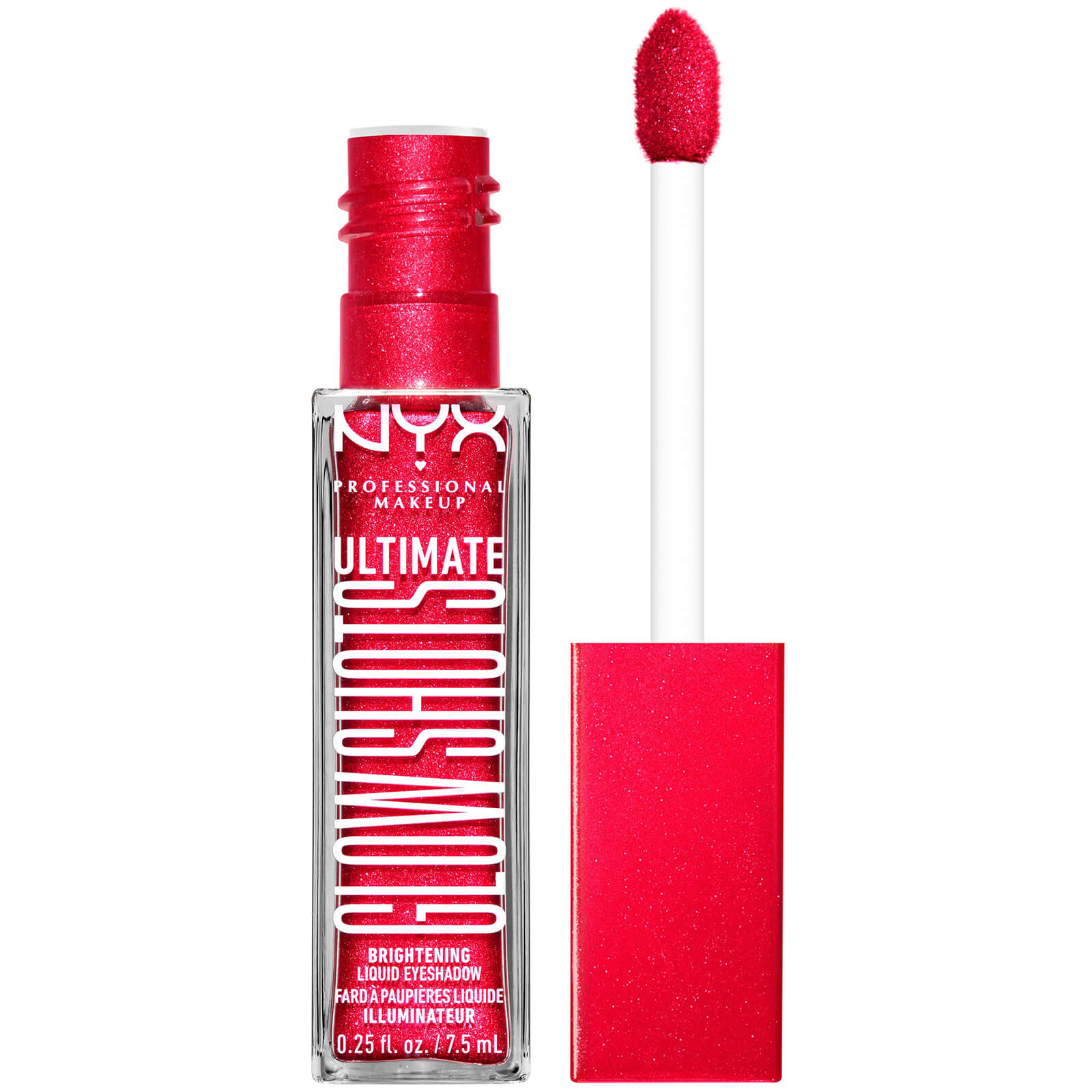 NYX Professional Makeup Ultimate Glow Shots Vegan Liquid Eyeshadow 26g (Various Shades) - Strawberry