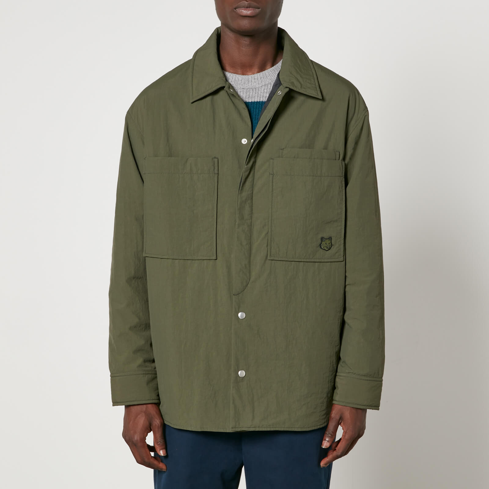 Maison Kitsuné Nylon Fox Head Nylon Padded Overshirt - S