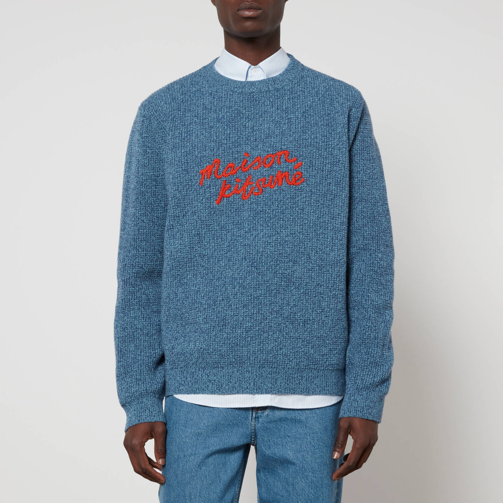Maison Kitsuné Handwriting Comfort Wool Jumper - M