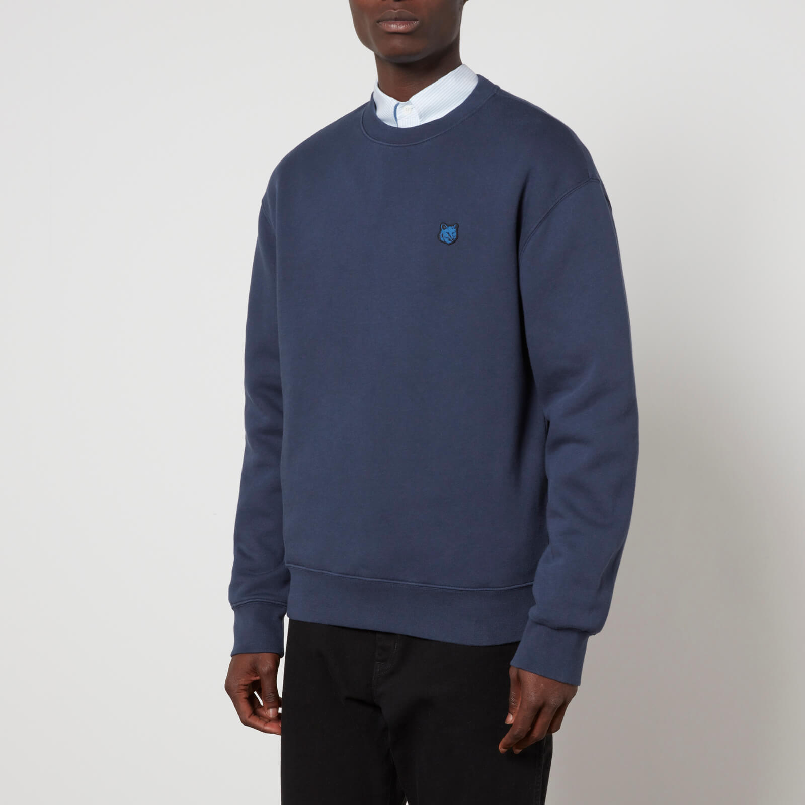 Maison Kitsuné Fox Head Cotton-Jersey Sweatshirt - S