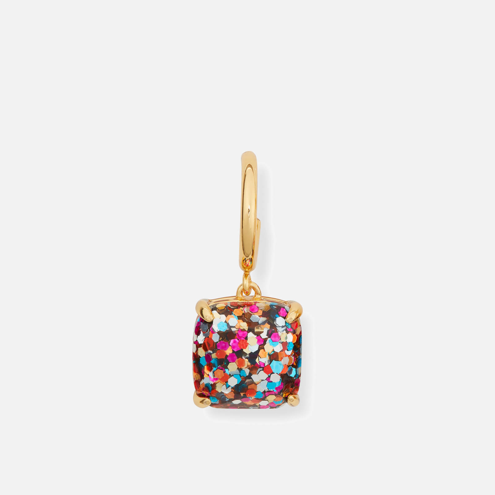 kate spade mini gold-plated resin hoop earrings