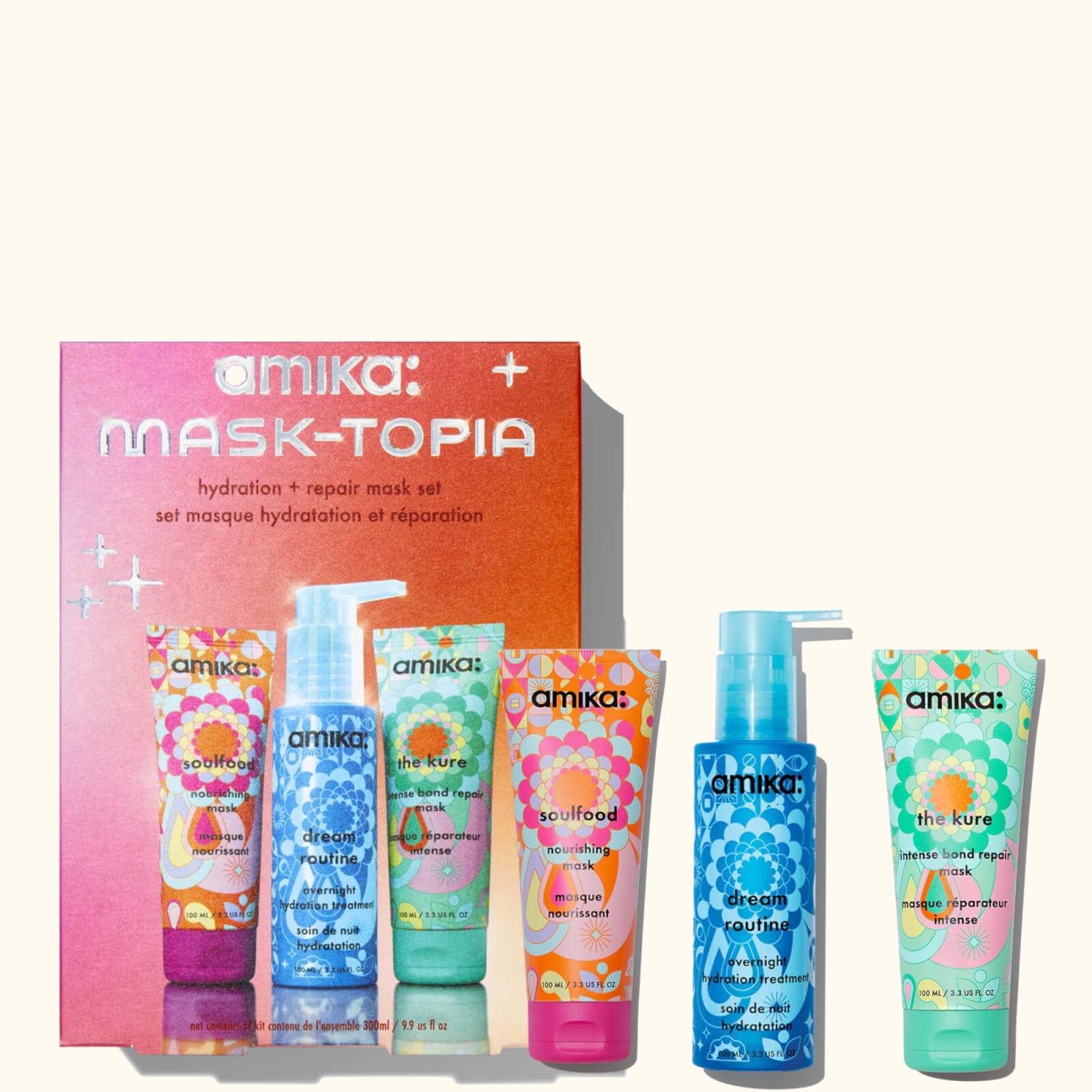 Photos - Hair Product Amika mask-topia hydration + repair set  AM41.20044 (35 savings)