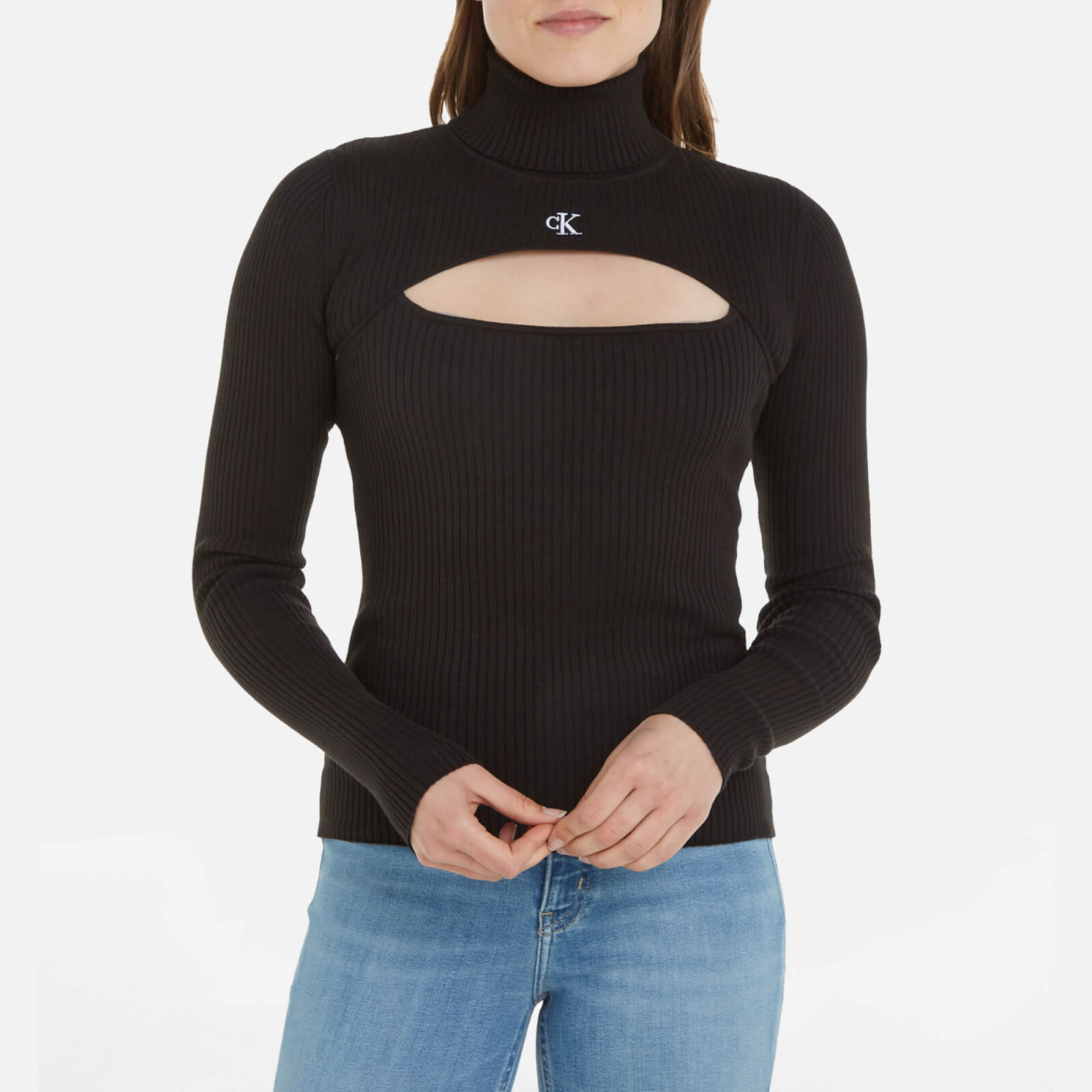 Calvin Klein Cut Out Cotton Sweatshirt
