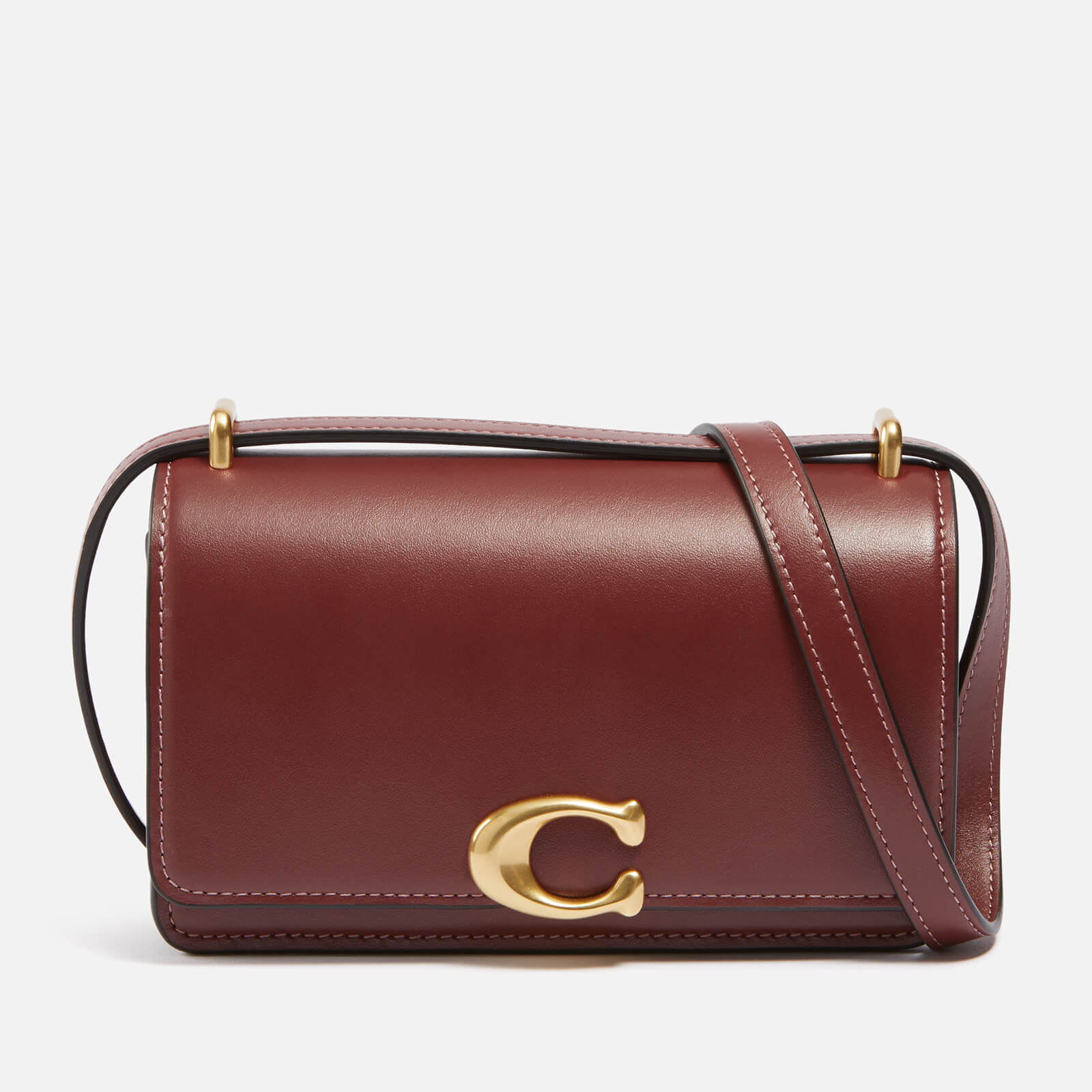 Coach Bandit Luxe Refined Calf Leather Cross Body Bag - Wine