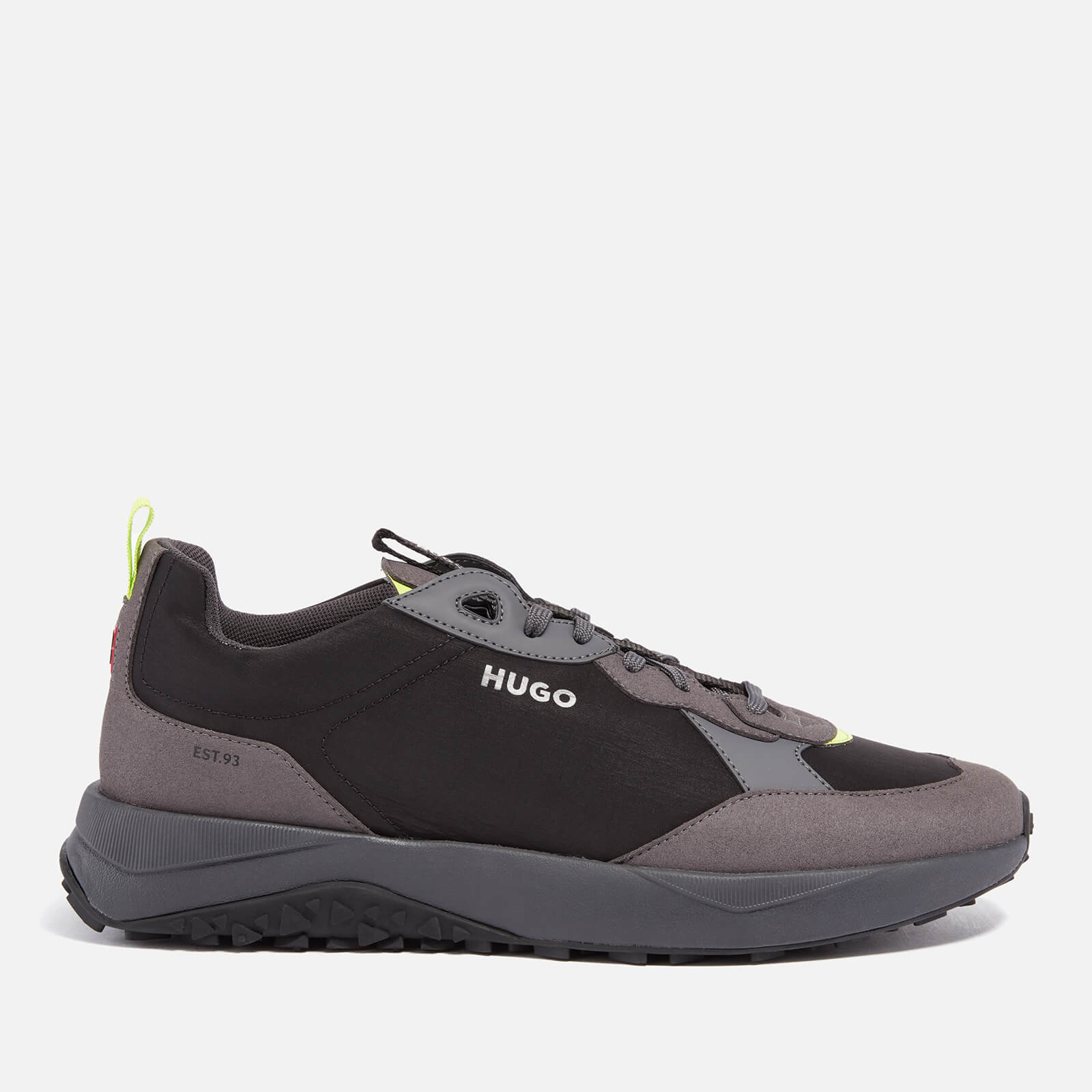HUGO Men’s Kane Runn Mfny N Shell and Faux Suede Trainers