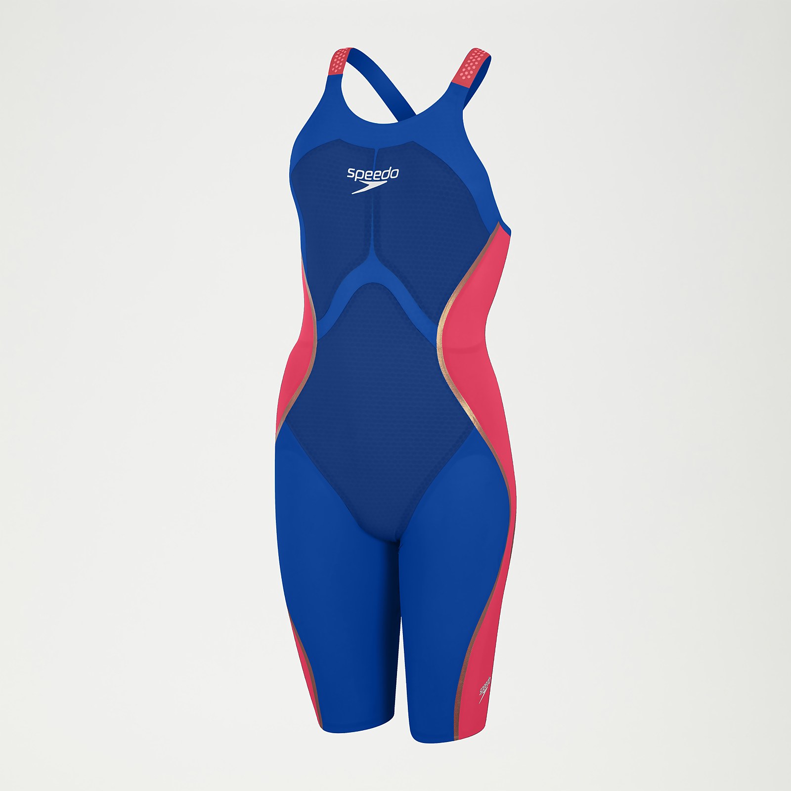 Fastskin LZR Pure Intent Schwimmanzug mit offenem Rücken Blau/Rot für Damen