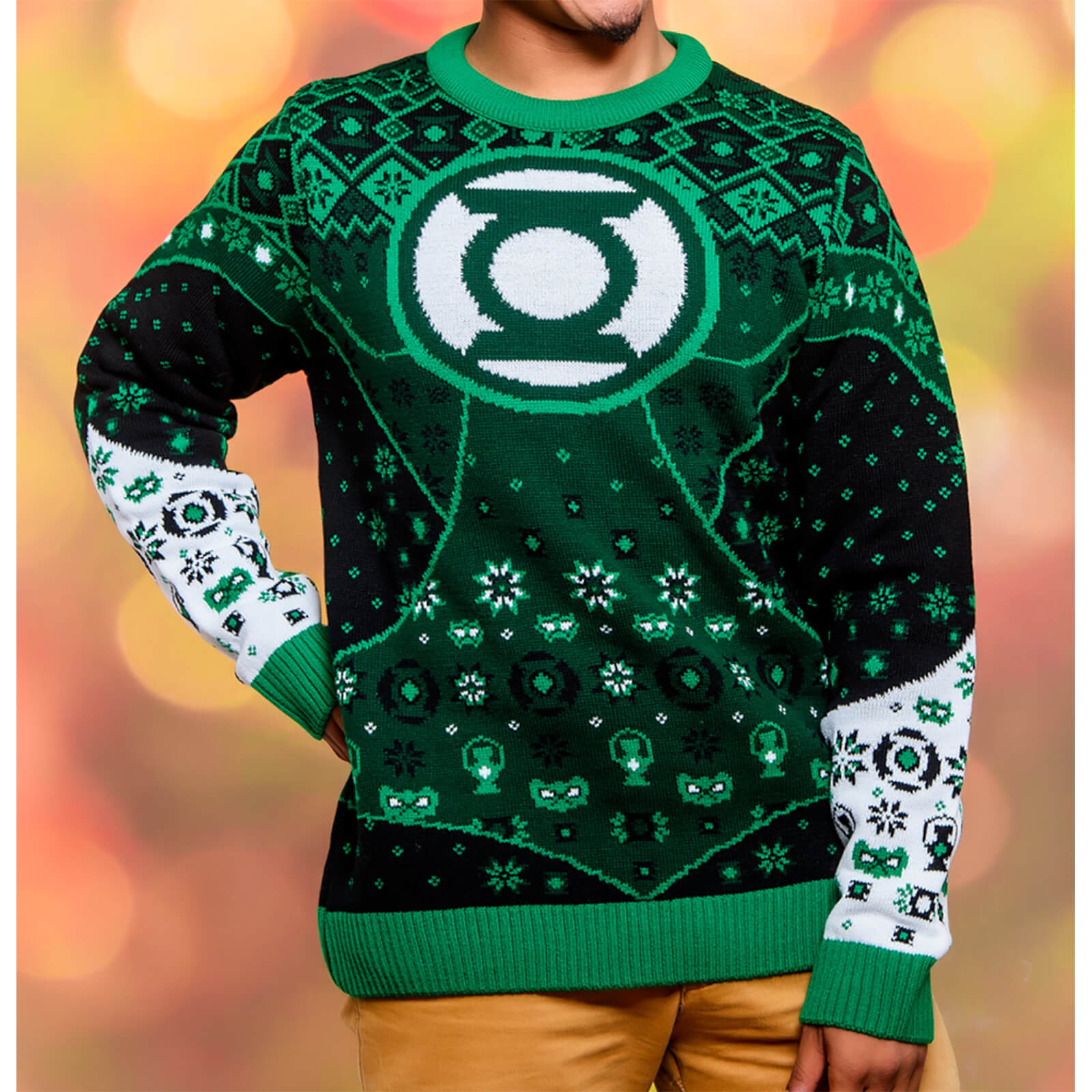 Green Lantern Christmas Jumper - XXXL