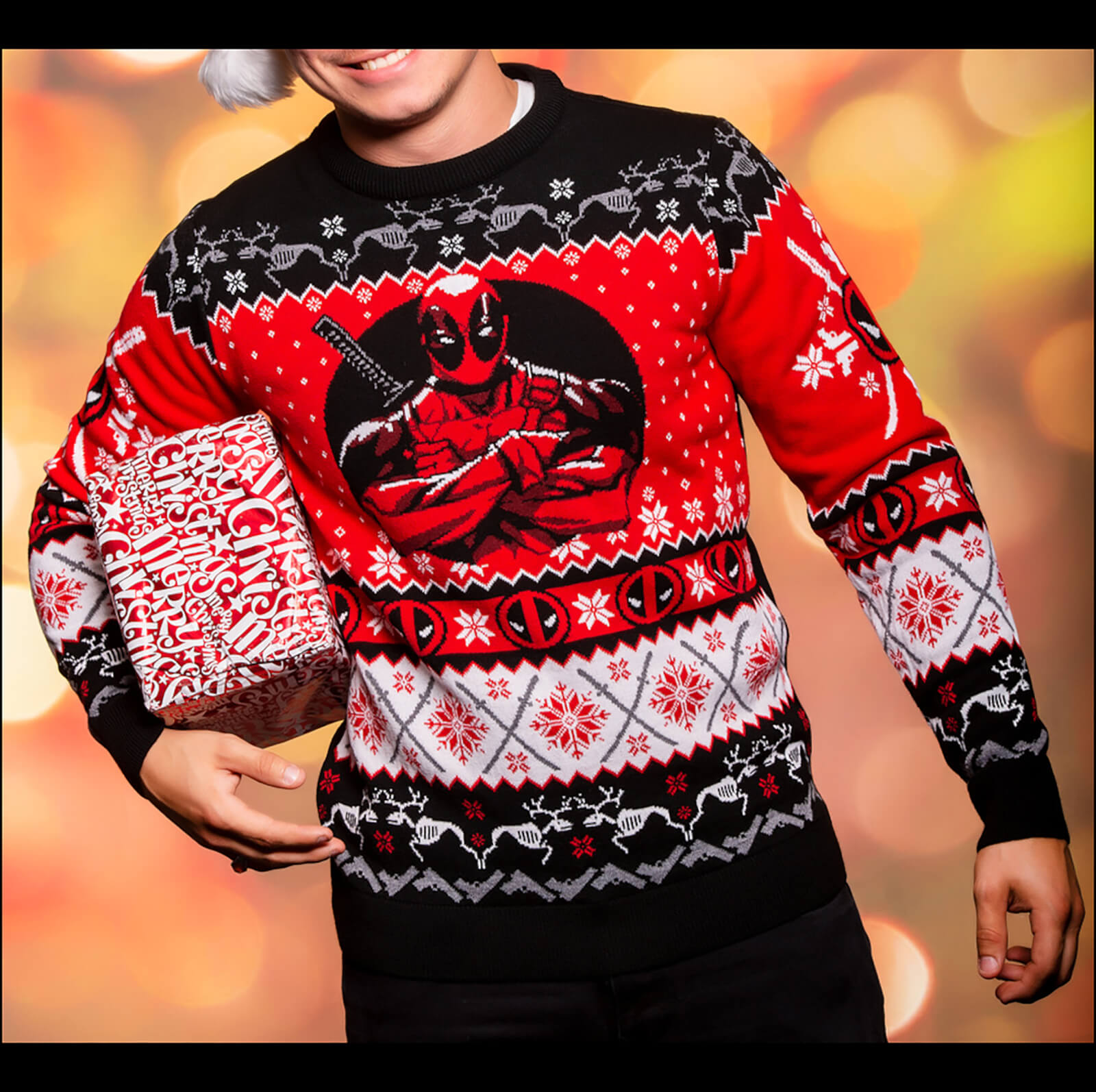 Deadpool Christmas Jumper - S