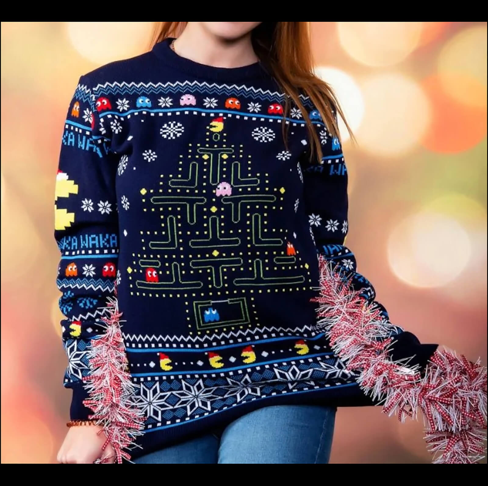 Pac-Man Christmas Jumper - M