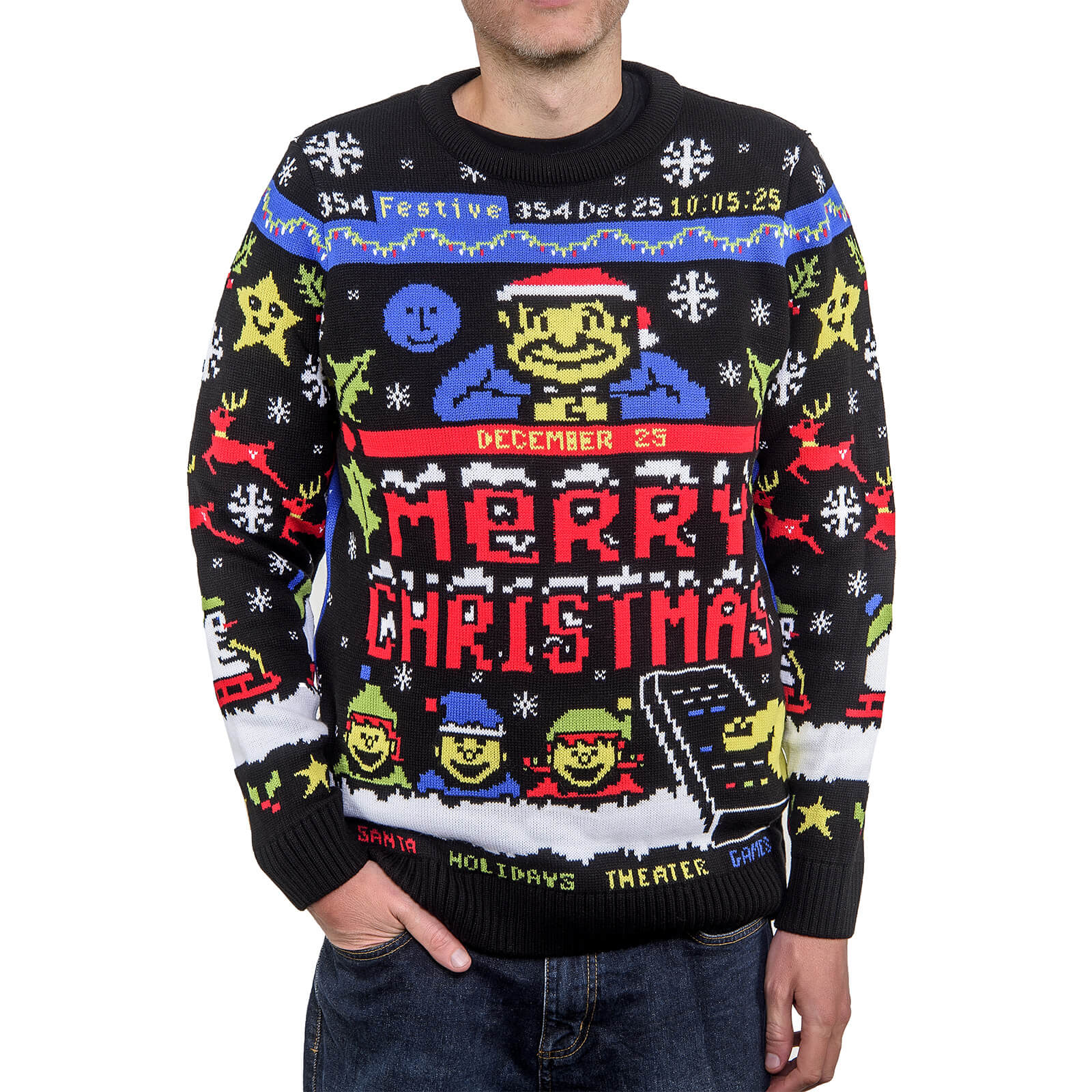 TV Text Christmas Jumper - XXL