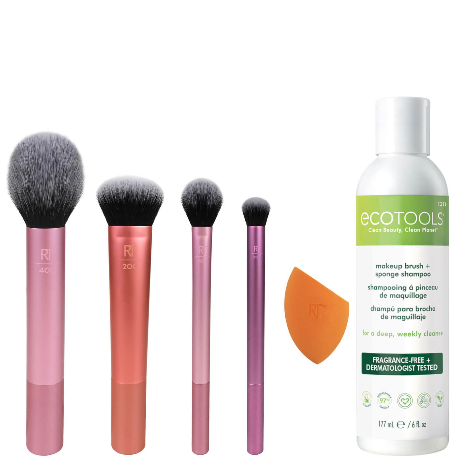

Real Techniques Everyday Essentials Brush Set + Makeup Brush Shampoo