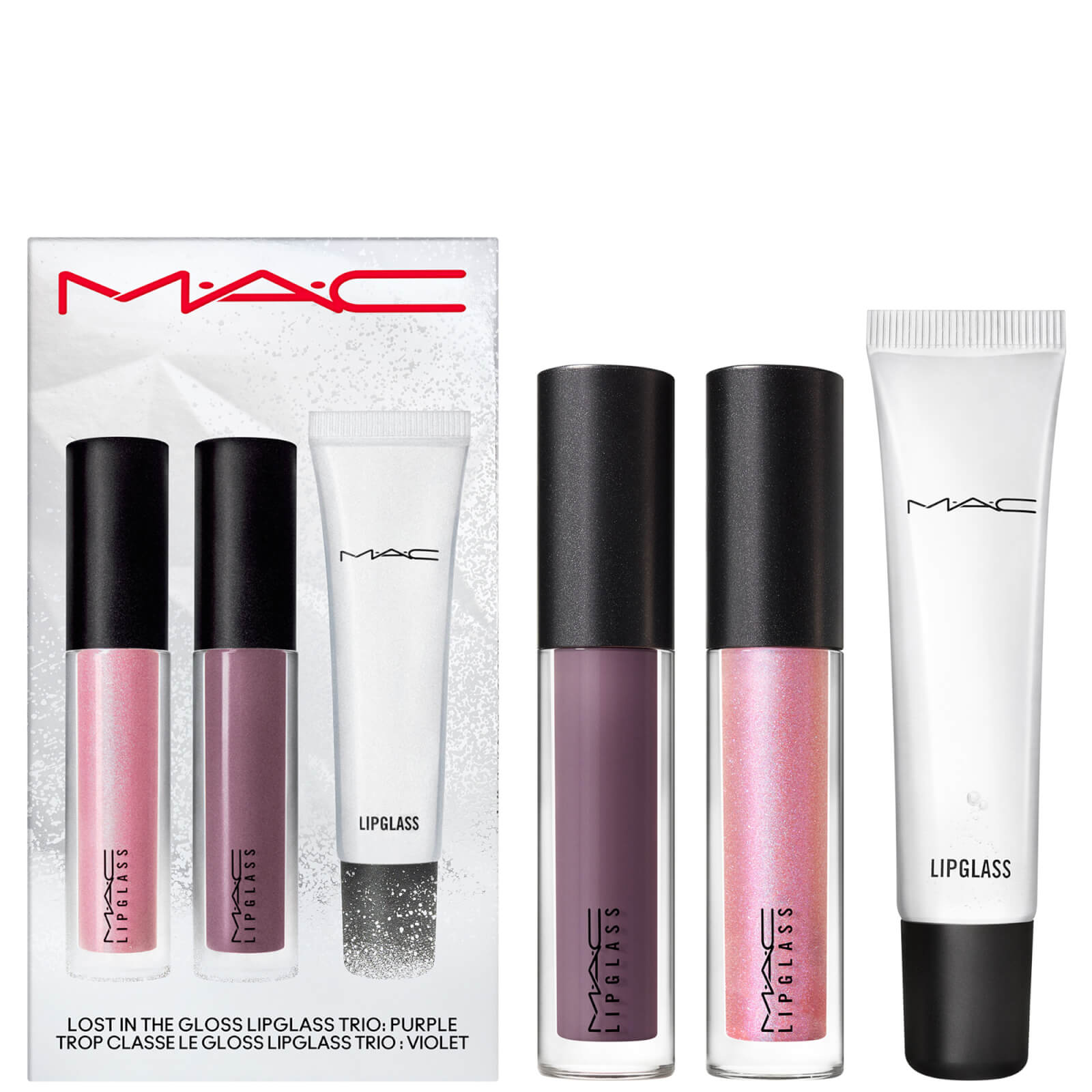 

MAC Lost In The Gloss Lipglass Trio - Purple