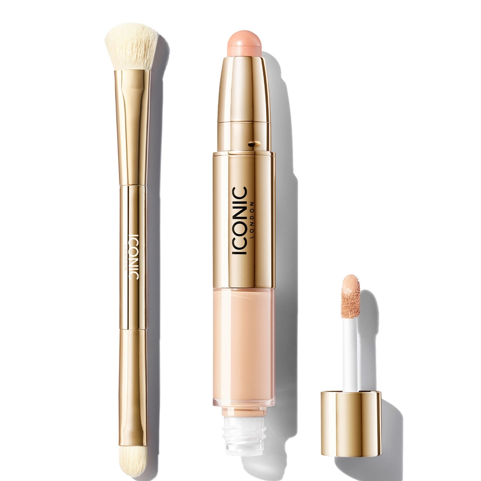ICONIC London Radiant Concealer and Brush Bundle (Various Shades) - Neutral Fair