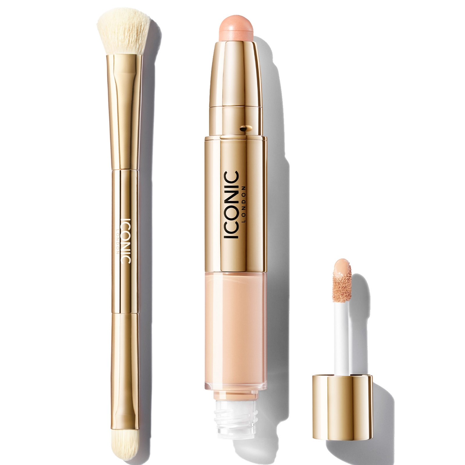 Iconic London Radiant Concealer And Brush Bundle (various Shades) - Neutral Fair