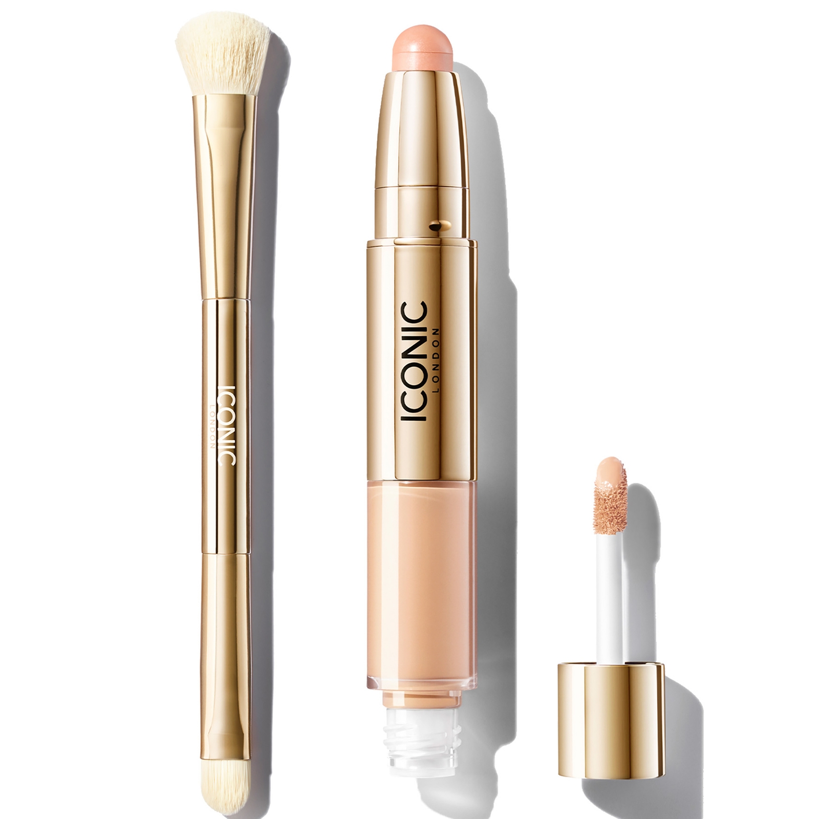 Iconic London Radiant Concealer And Brush Bundle (various Shades) - Cool Fair