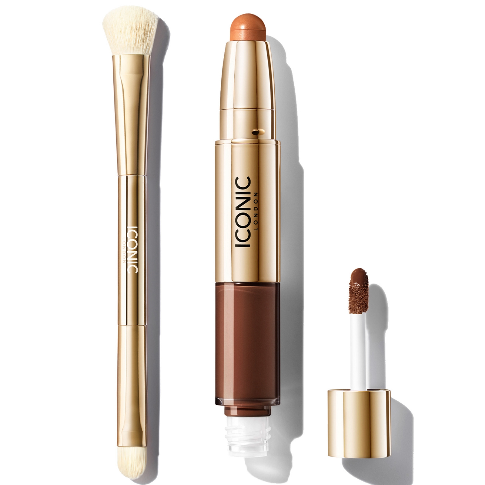 Iconic London Radiant Concealer And Brush Bundle (various Shades) - Neutral Rich