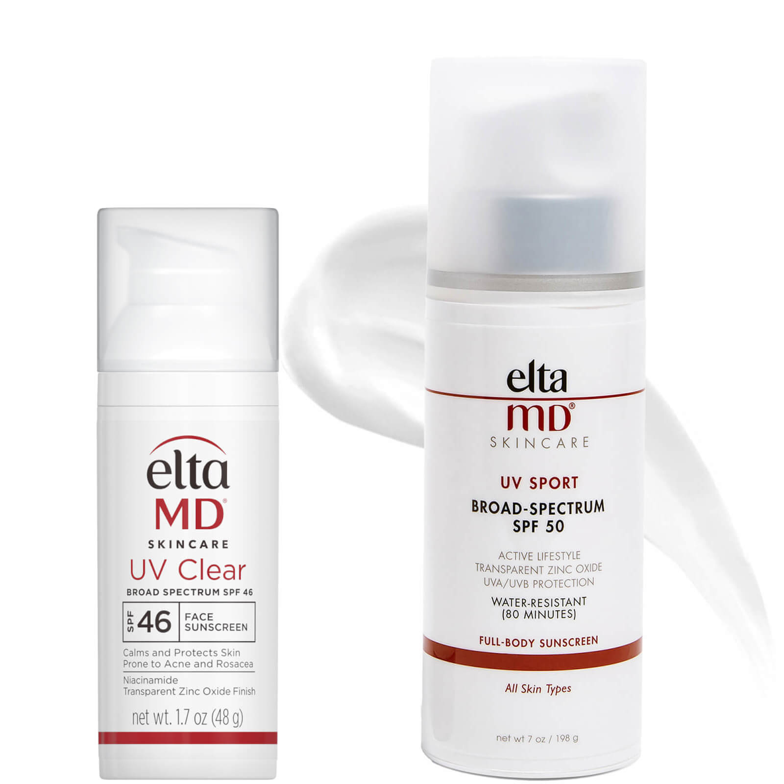 Eltamd Exclusive Uv Sport Spf 50 And Uv Clear Spf 46 Duo