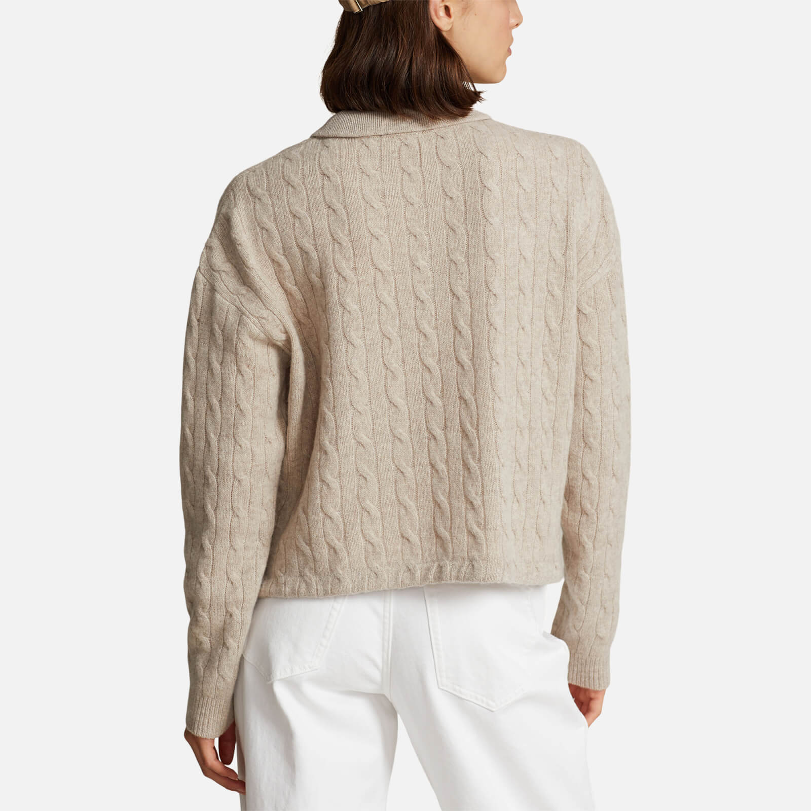 Polo Ralph Lauren Multi Long Sleeve Wool And Cashmere-Blend Polo Shirt - Women's Medium
