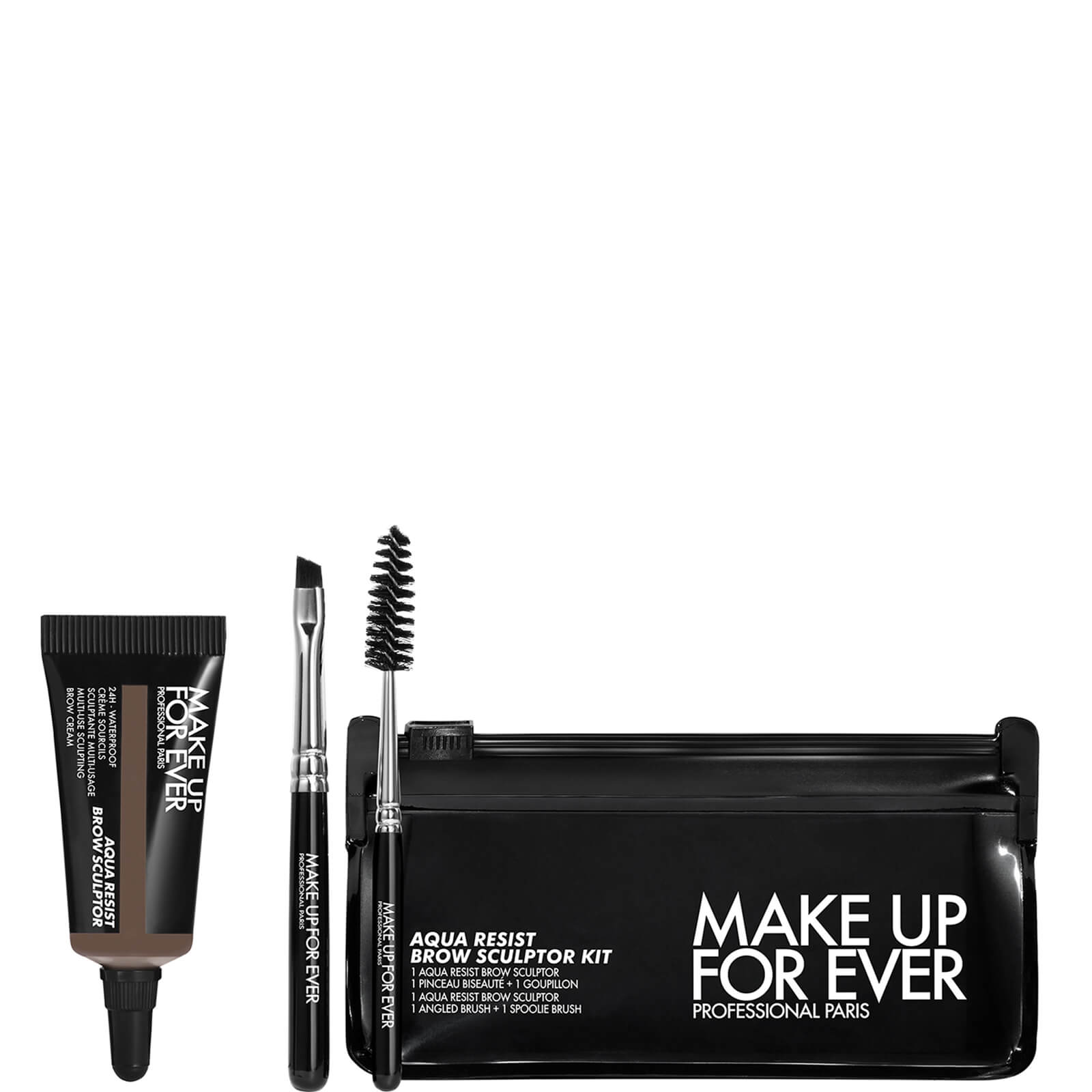 Shop Make Up For Ever Aqua Resist Brow Sculptor Kit 7g (various Shades) - 30 - Soft Brown