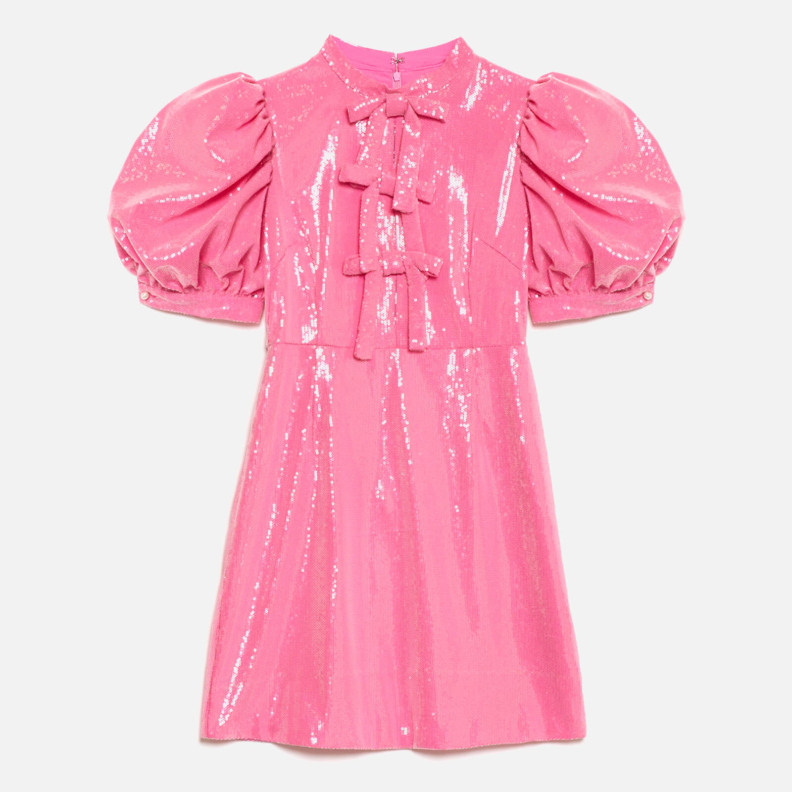Sister Jane Women's Sunset Sequin Bow Dress - Flamingo Pink - LP/UK 16