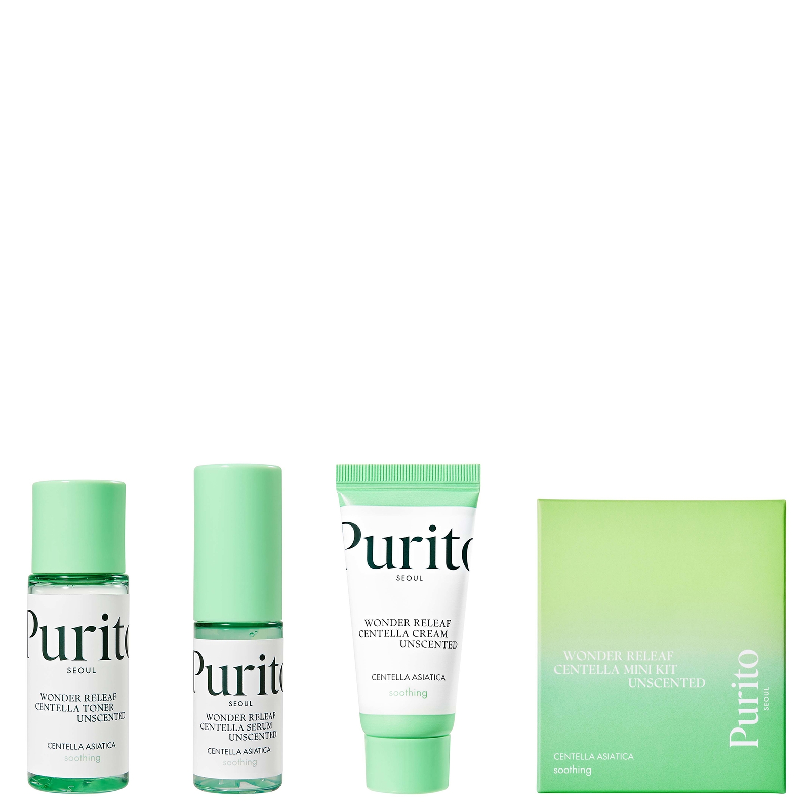 Purito Mini Wonder Releaf Centella Daily Sun Lotion 15ml In White