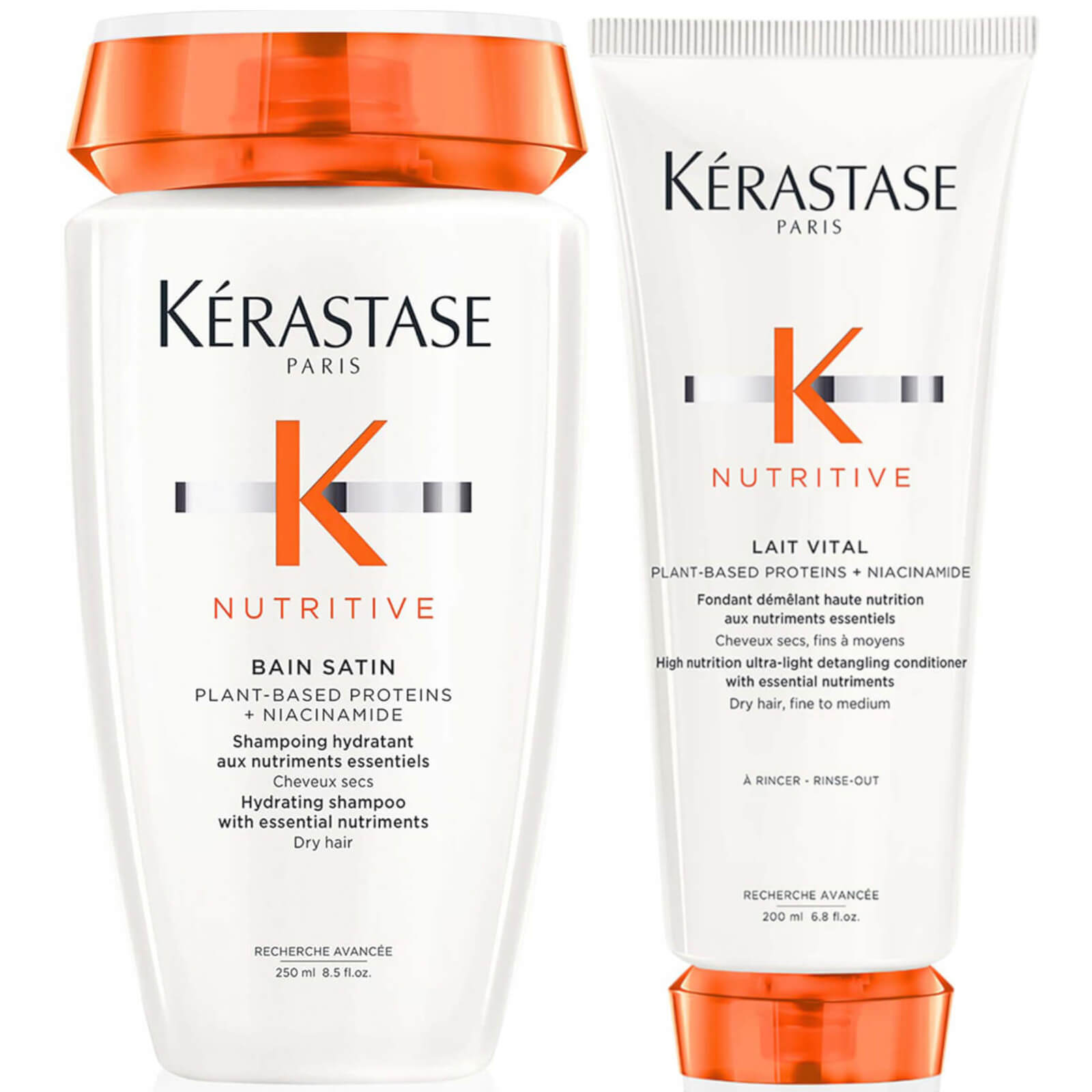 Kerastase Nutritive Nourish and Hydrate Shampoo and Conditioner Duo for Fine-Medium Dry Hair