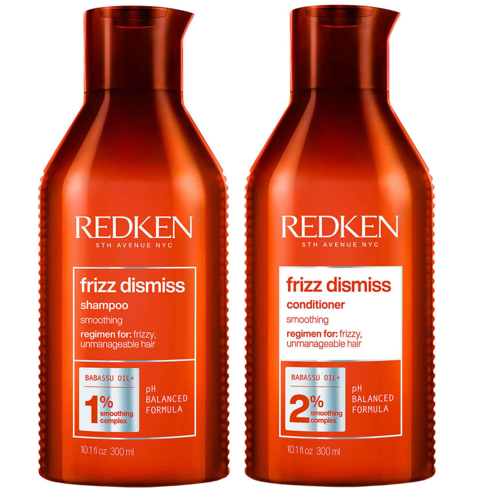 Image of Redken Frizz Dismiss Shampoo and Conditioner Bundle for Smoothing Frizzy Hair
