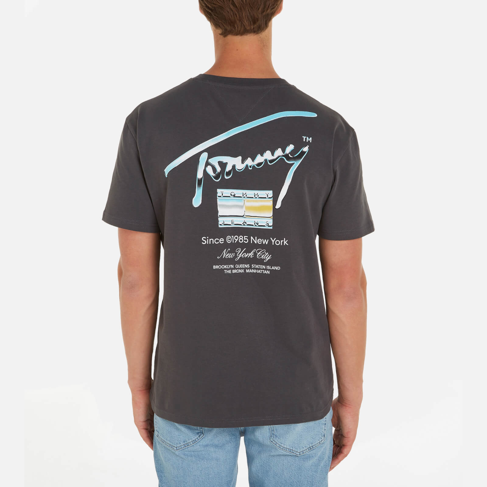 Tommy Jeans Men's Metallic Aop Cotton-Jersey T-Shirt - Xxl