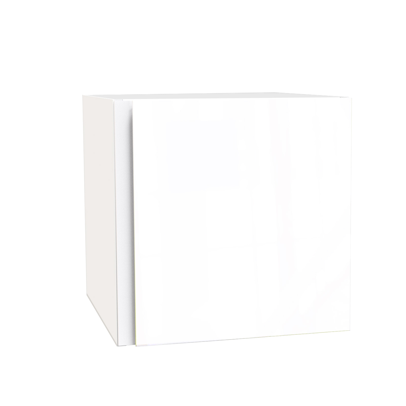 House Beautiful Honest Single Bridging Unit, White Carcass, Gloss White Slab Door (W) 450mm x (H) 450mm
