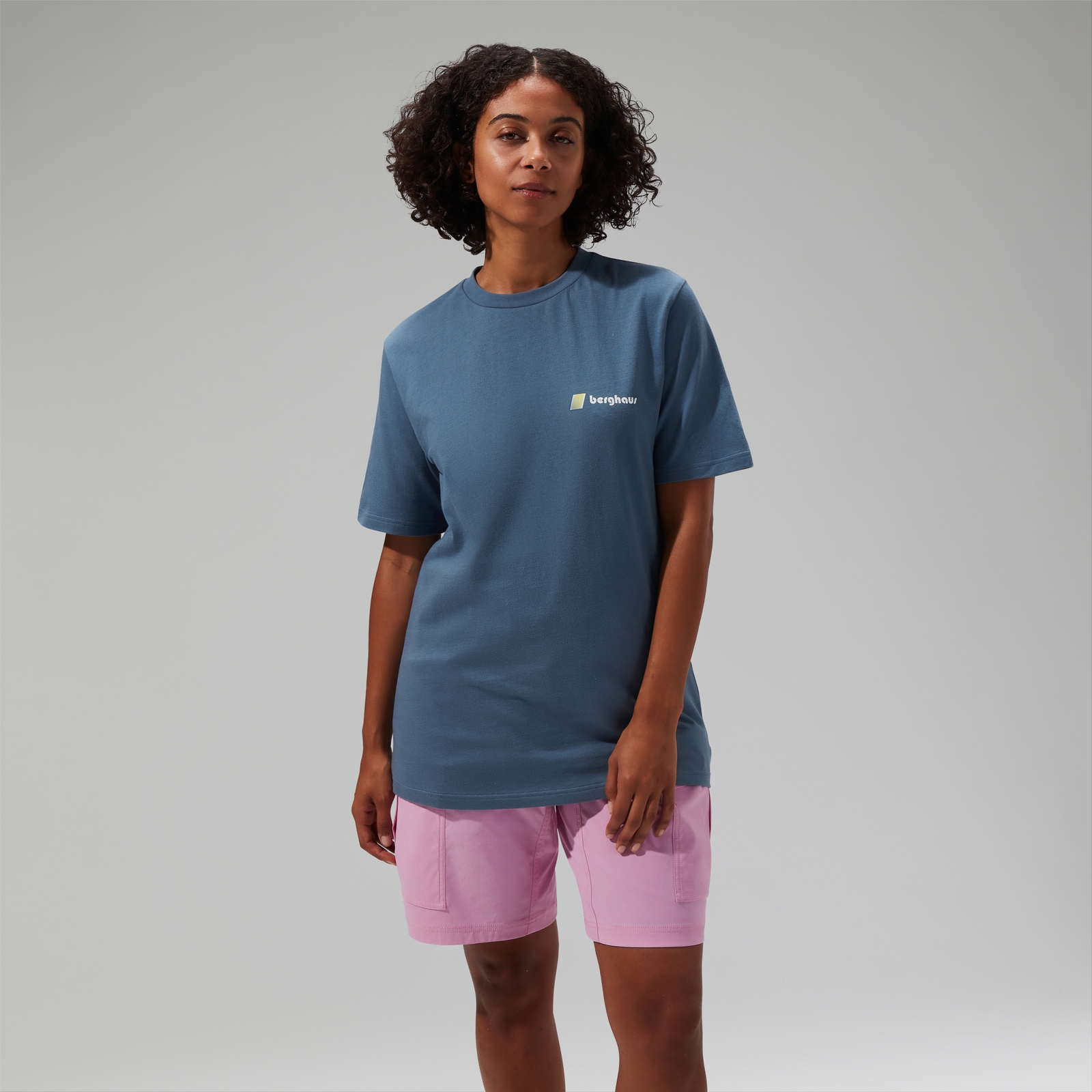 Unisex Climbing Record Short Sleeve T-Shirt Blue