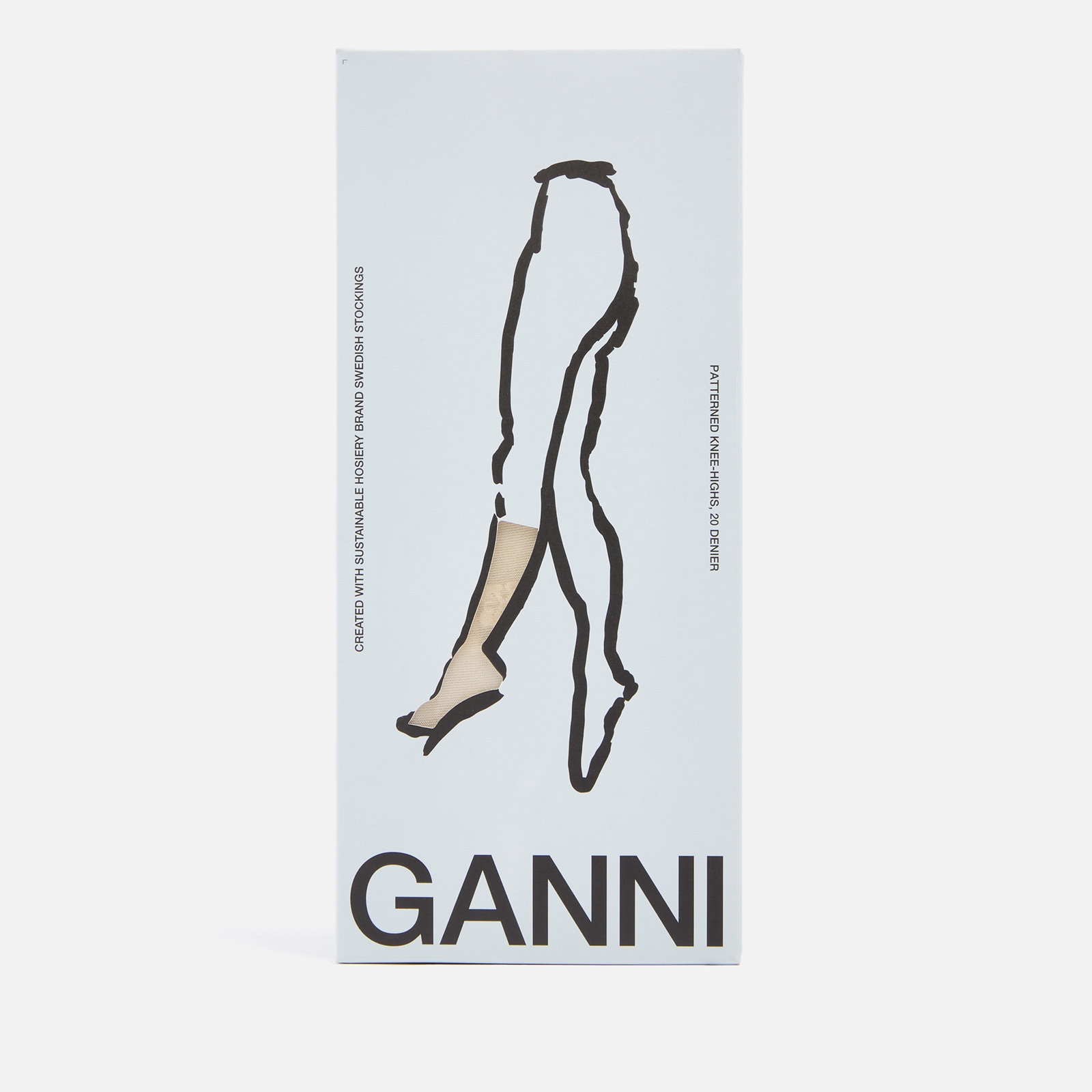 Ganni Butterfly Logo-Jacquard Socks - M/L