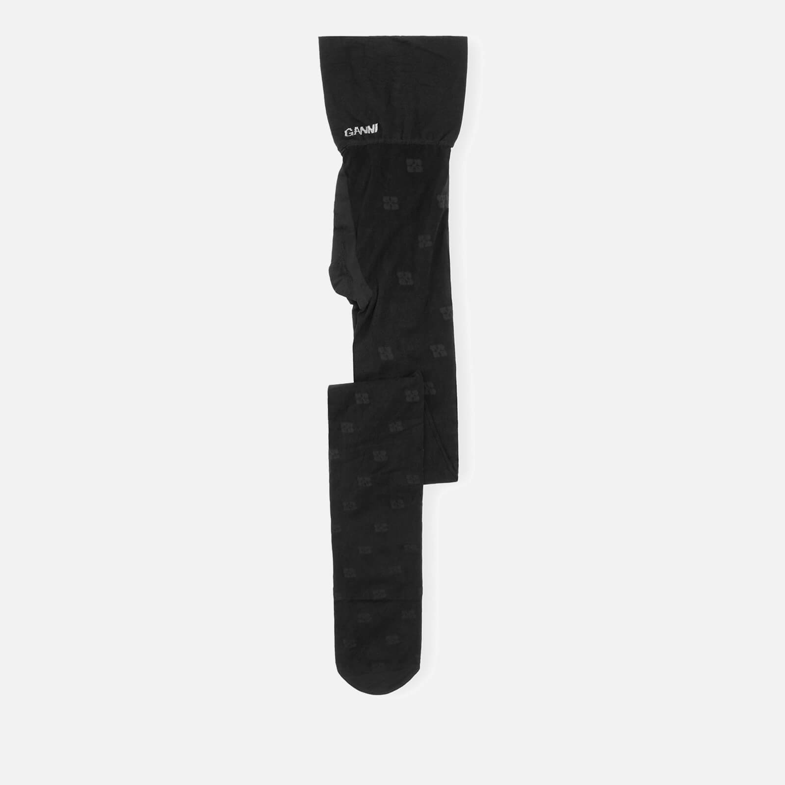 Ganni Women's Butterfly Lace Tight - Black - S