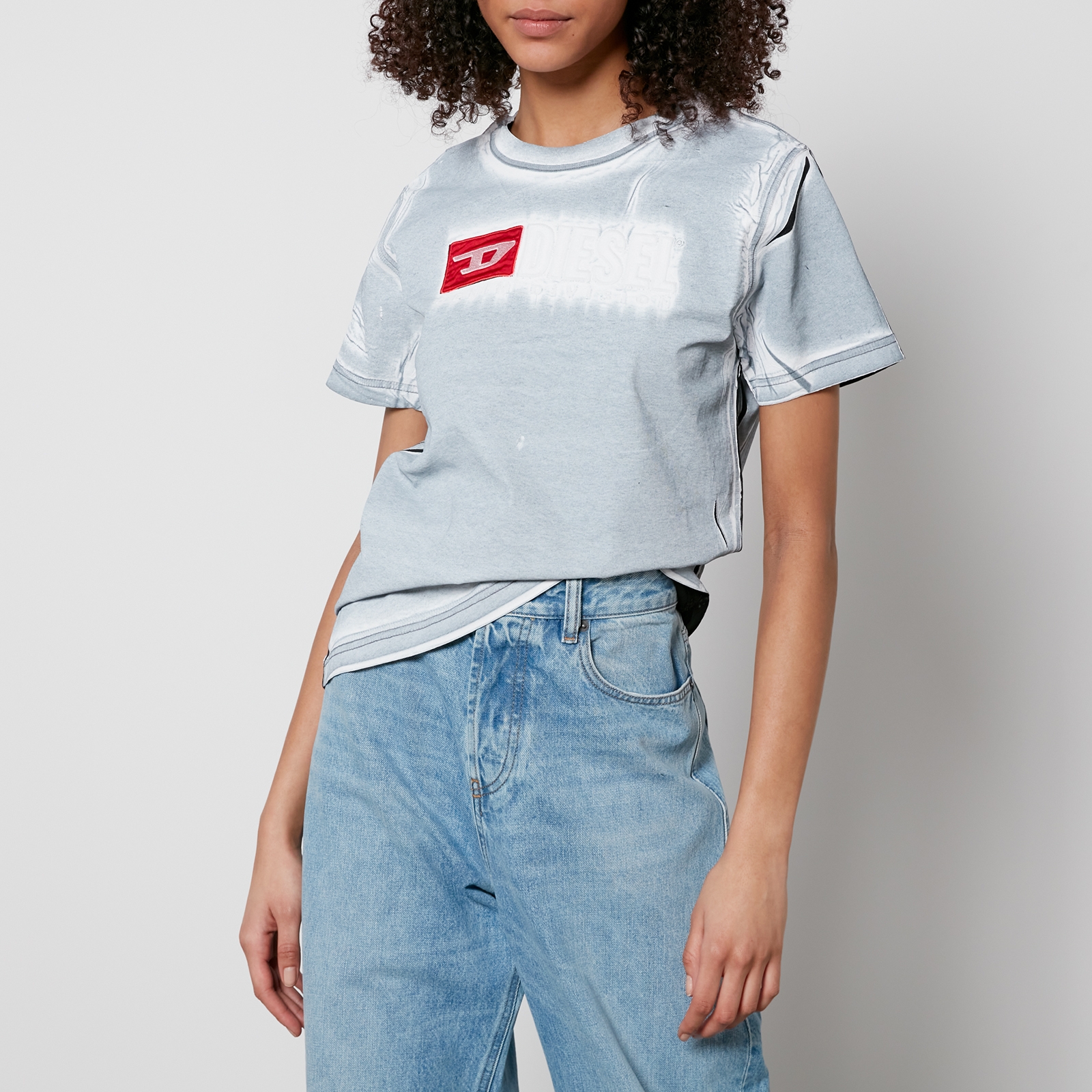 Diesel T-Regs-N5 Coated Cotton-Jersey T-Shirt - S