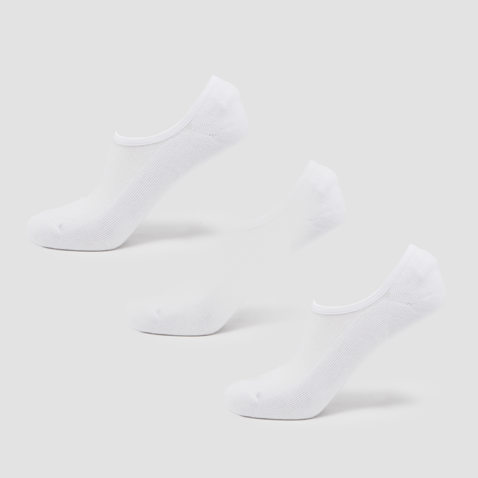 Image of MP Unisex Invisible Socks (3 Pack) - White - UK 12-14