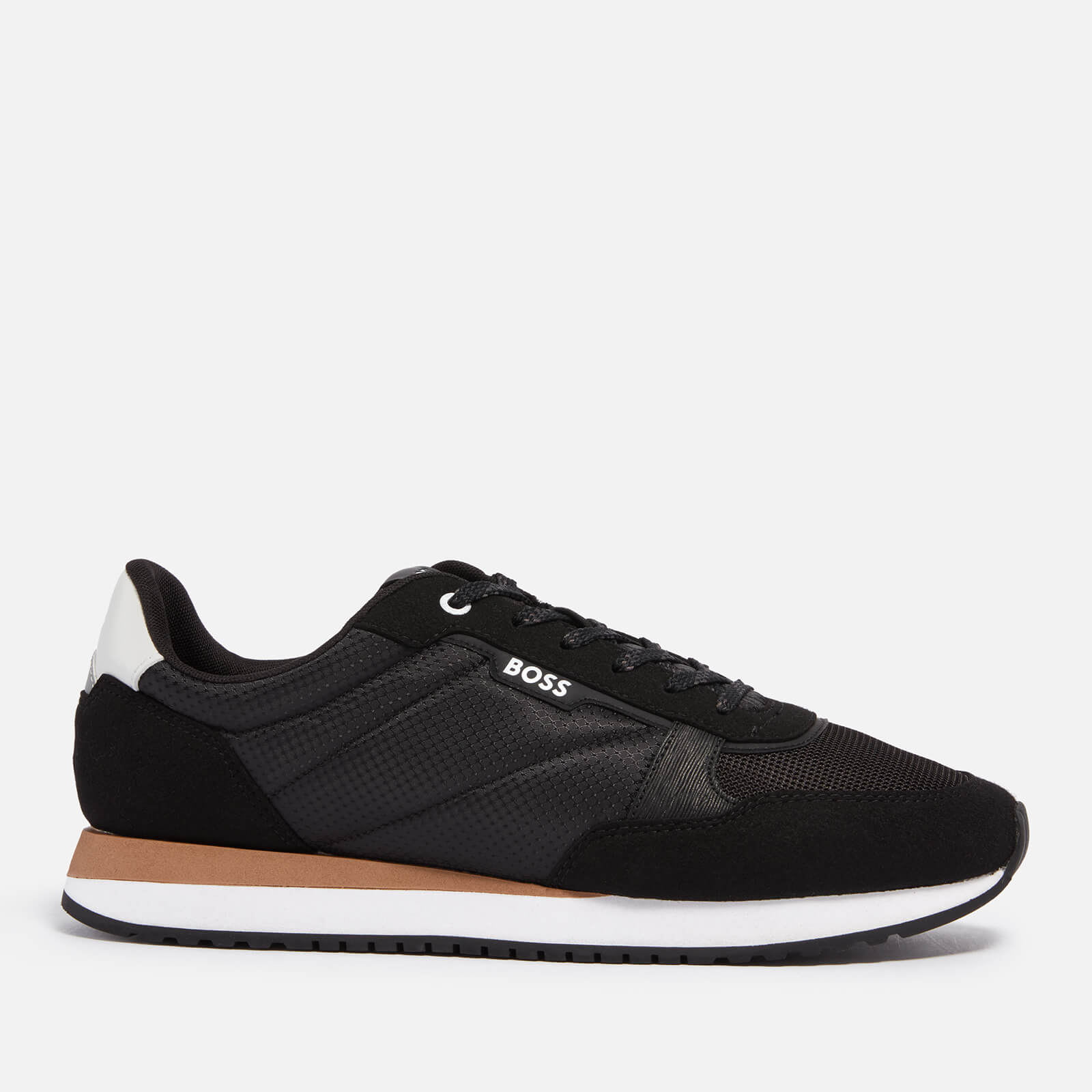 BOSS Men’s Kai Runn Faux Suede and Shell Trainers