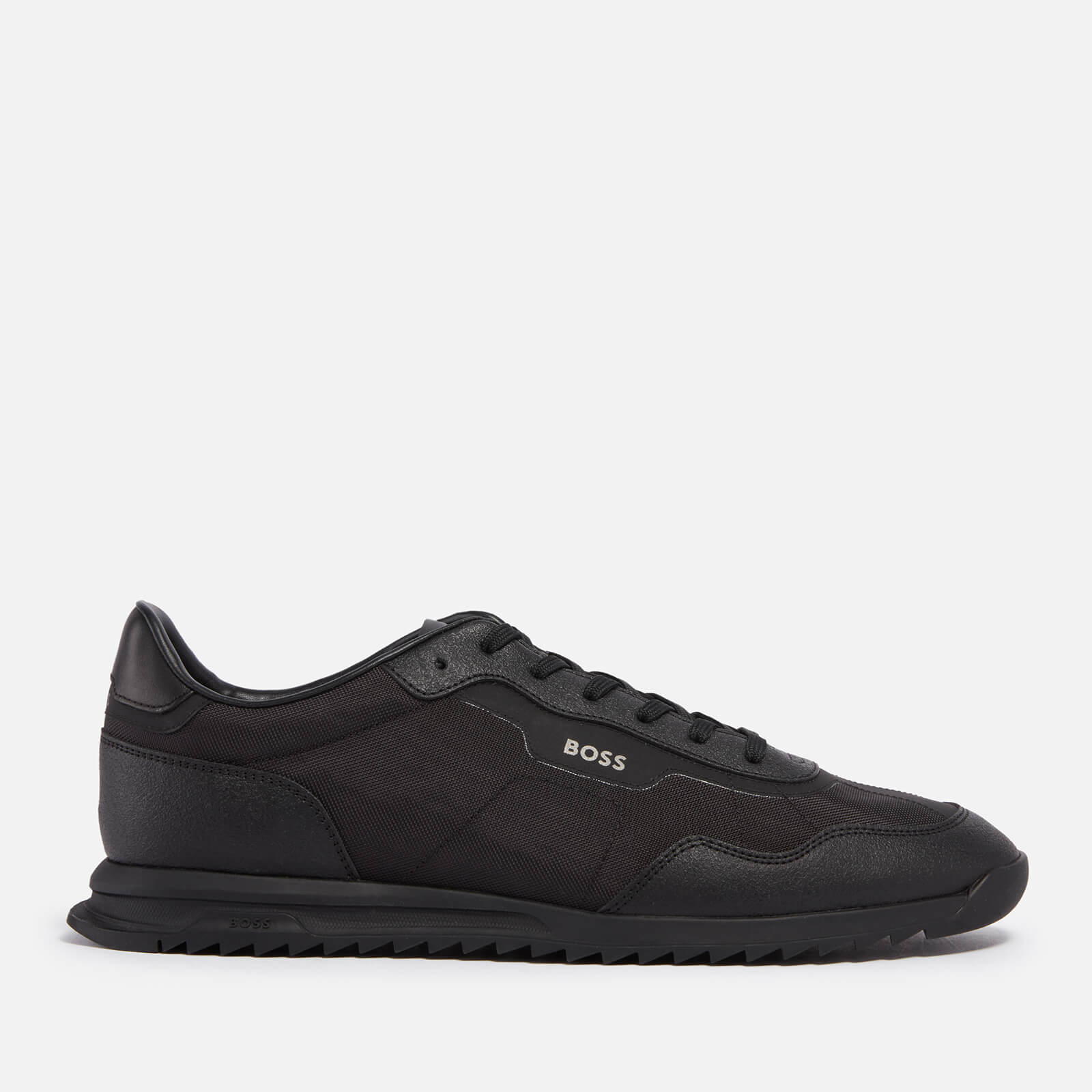 BOSS Men’s Zayn Faux Leather and Canvas Trainers