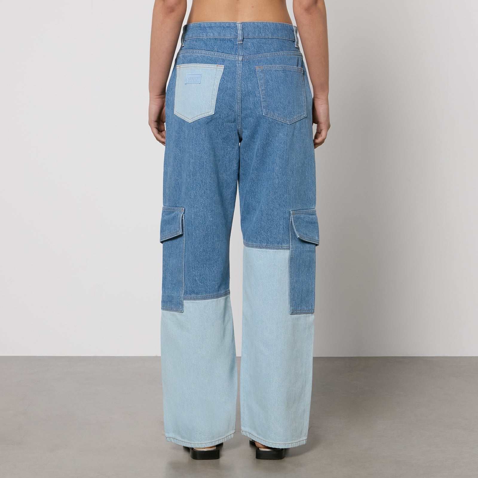 Ganni Blue Angi Denim Wide-Leg Jeans - Women's W29 - Image 1