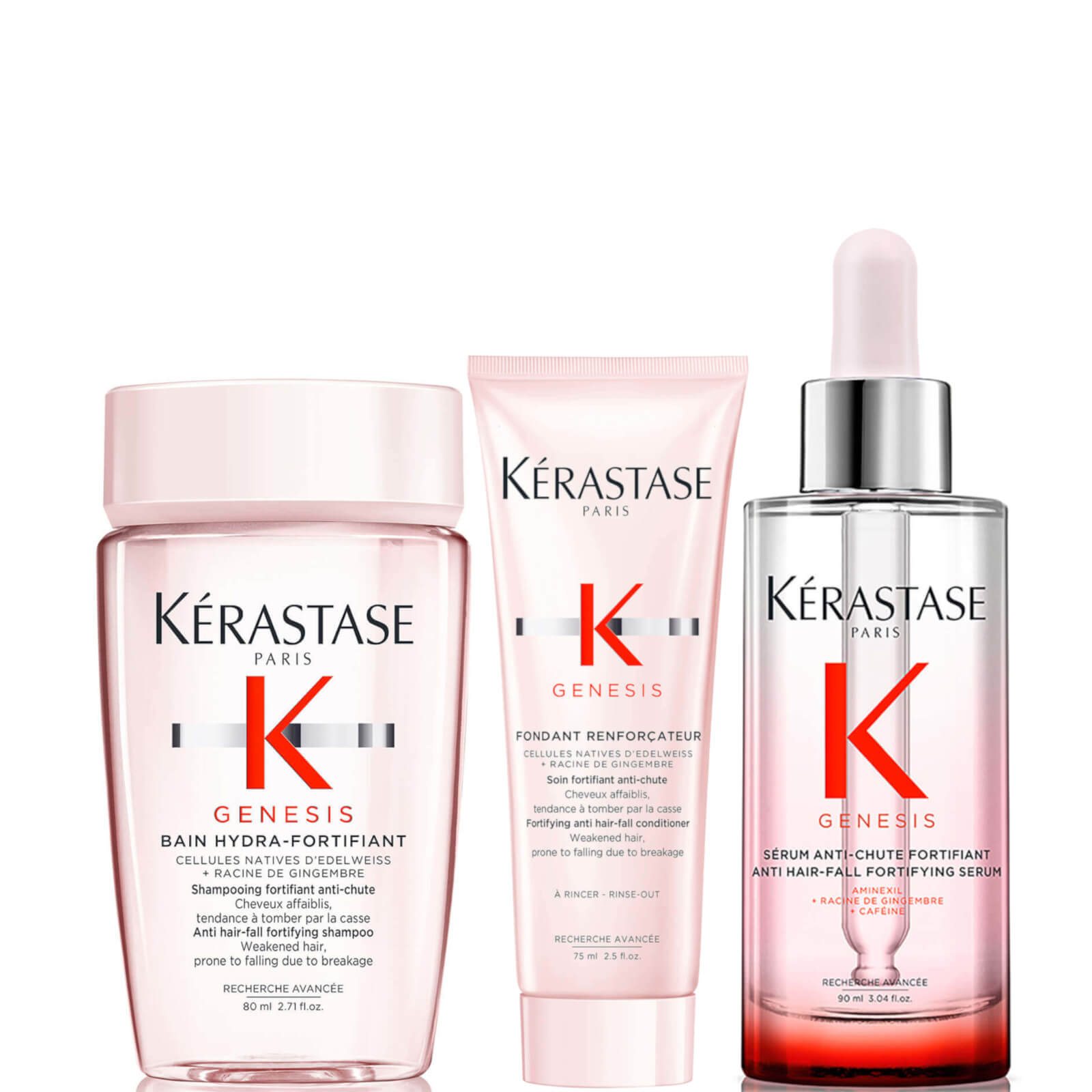 Kerastase Kérastase Genesis Anti Hair-fall Fortifying Serum 90ml With Travel Size Duo (worth £67.79)